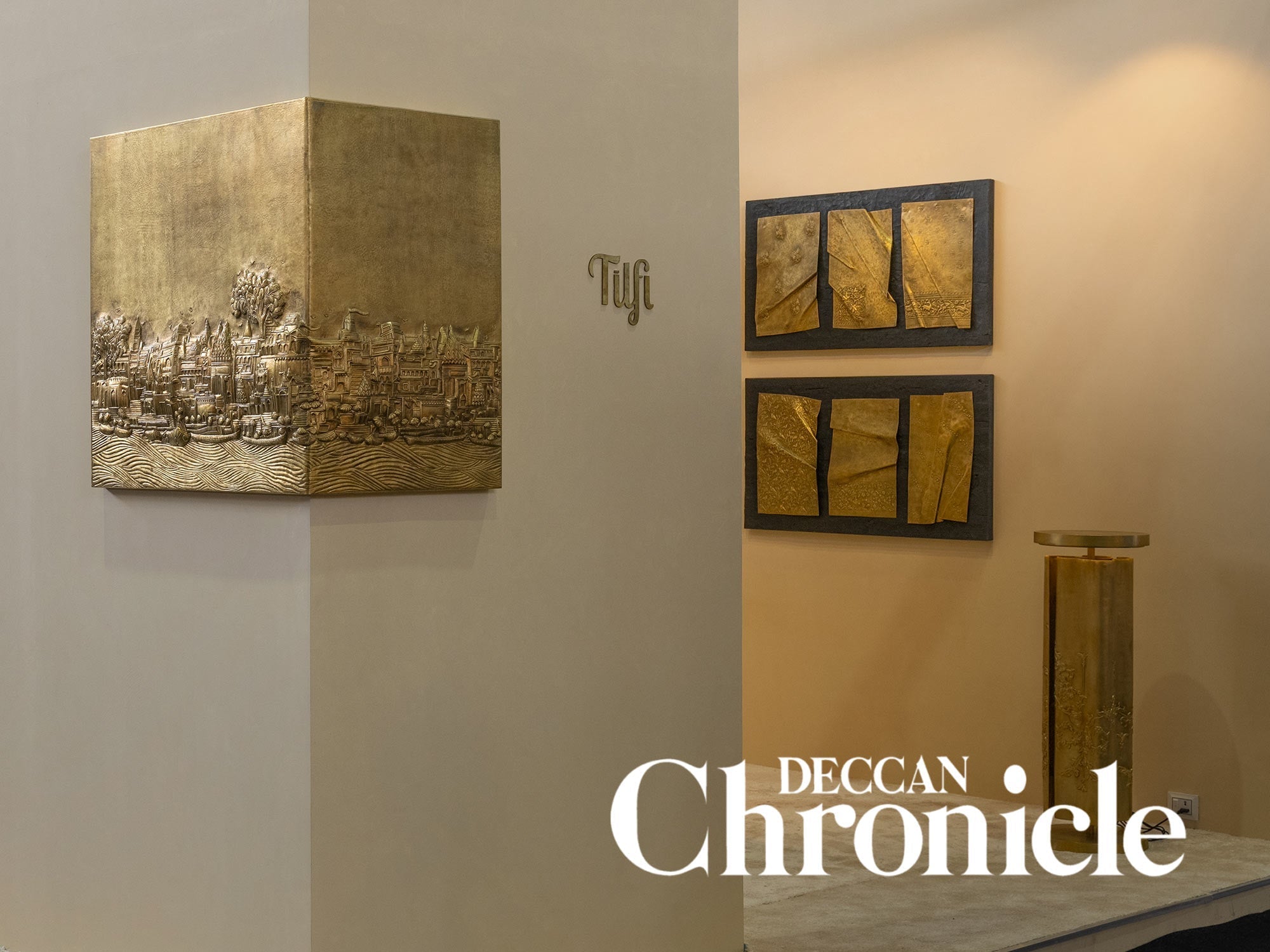 Banaras in Metal: Tilfi Brings Repoussé into Contemporary Light Lifestyle