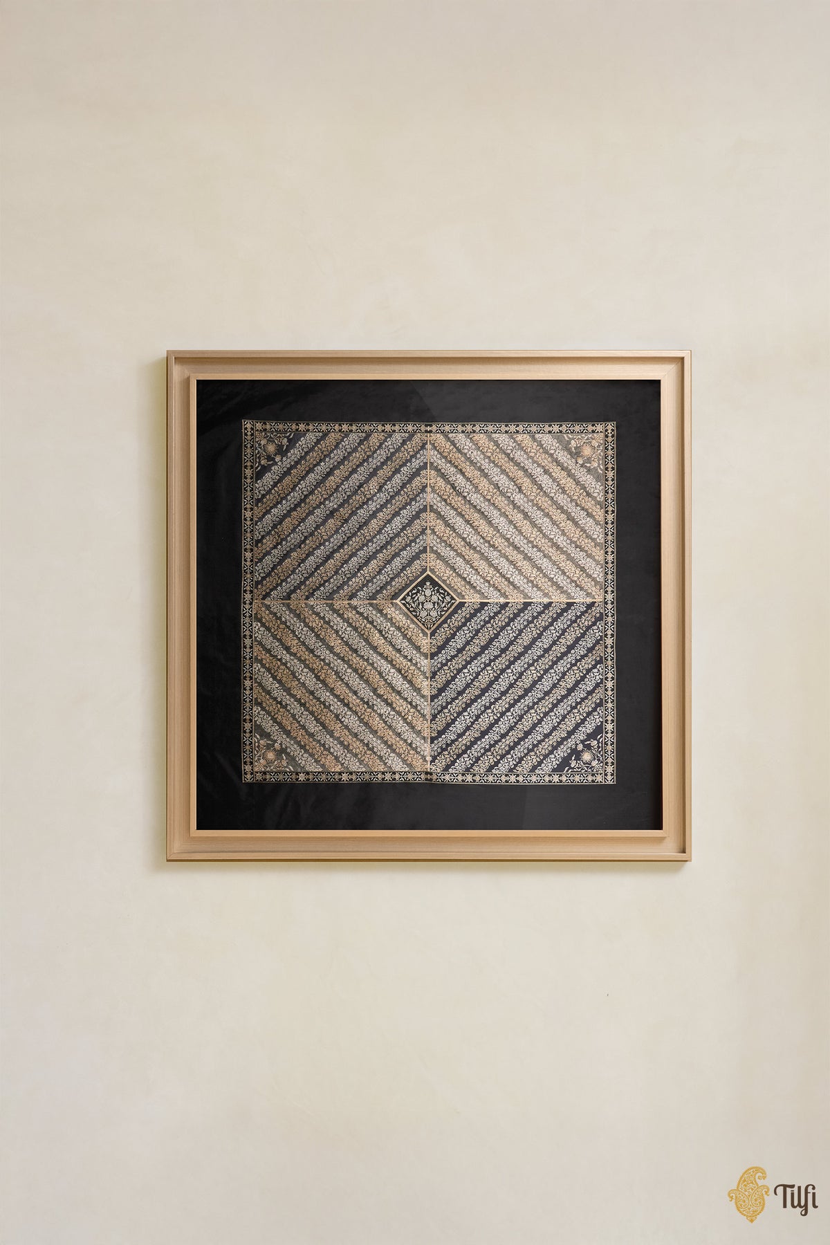 Pre-order: 'Circle of Life' Black-Grey Handwoven Textile Wall Art