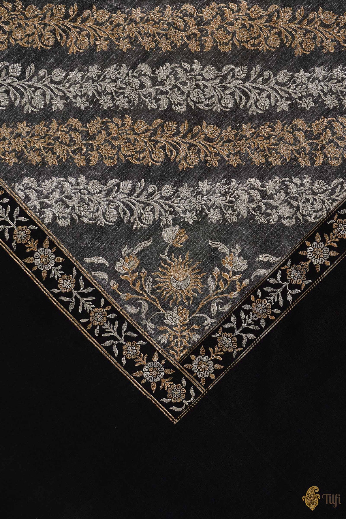 Pre-order: 'Circle of Life' Black-Grey Handwoven Textile Wall Art