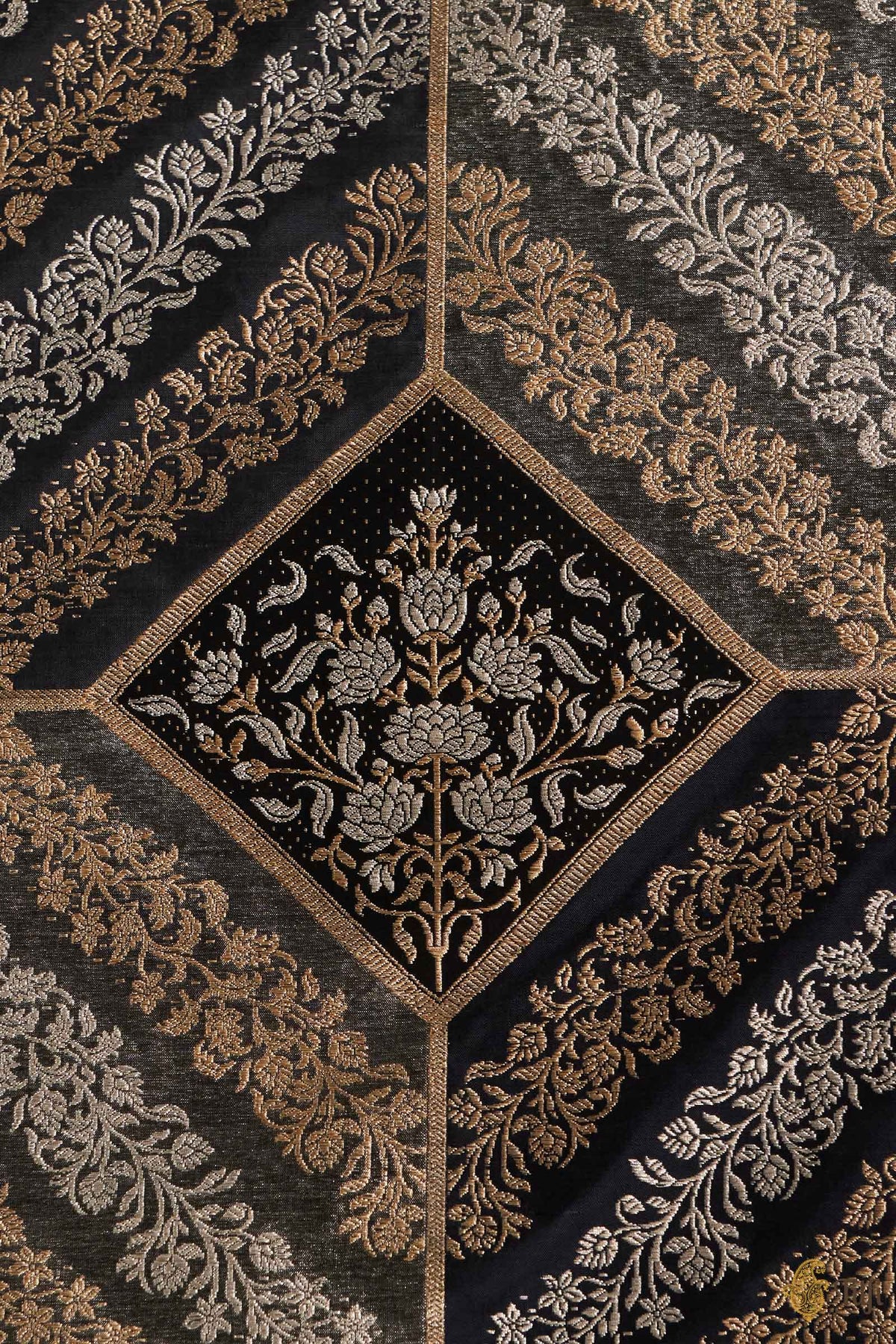 Pre-order: 'Circle of Life' Black-Grey Handwoven Textile Wall Art