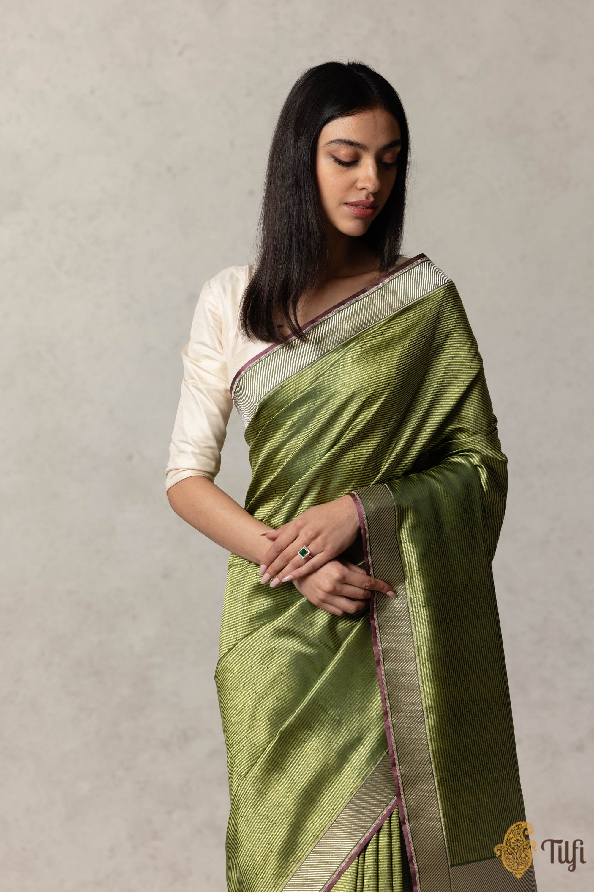 Buy Pure Katan Silk Banarasi Handloom Saree Online in USA – Sunasa