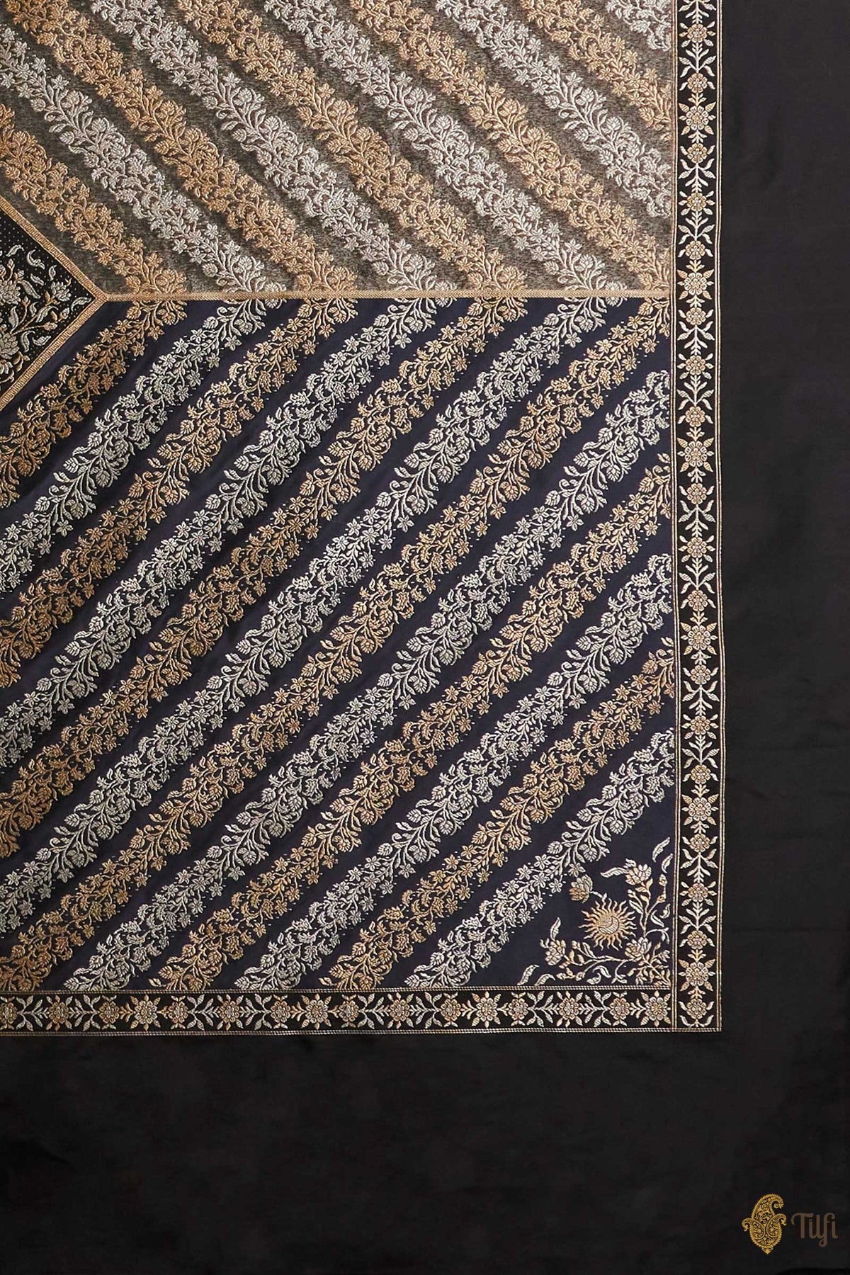 Pre-order: 'Circle of Life' Black-Grey Handwoven Textile Wall Art