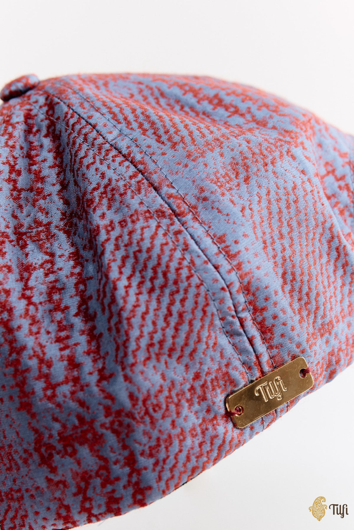 Pure Handwoven Silk Plaid Patterned Cap