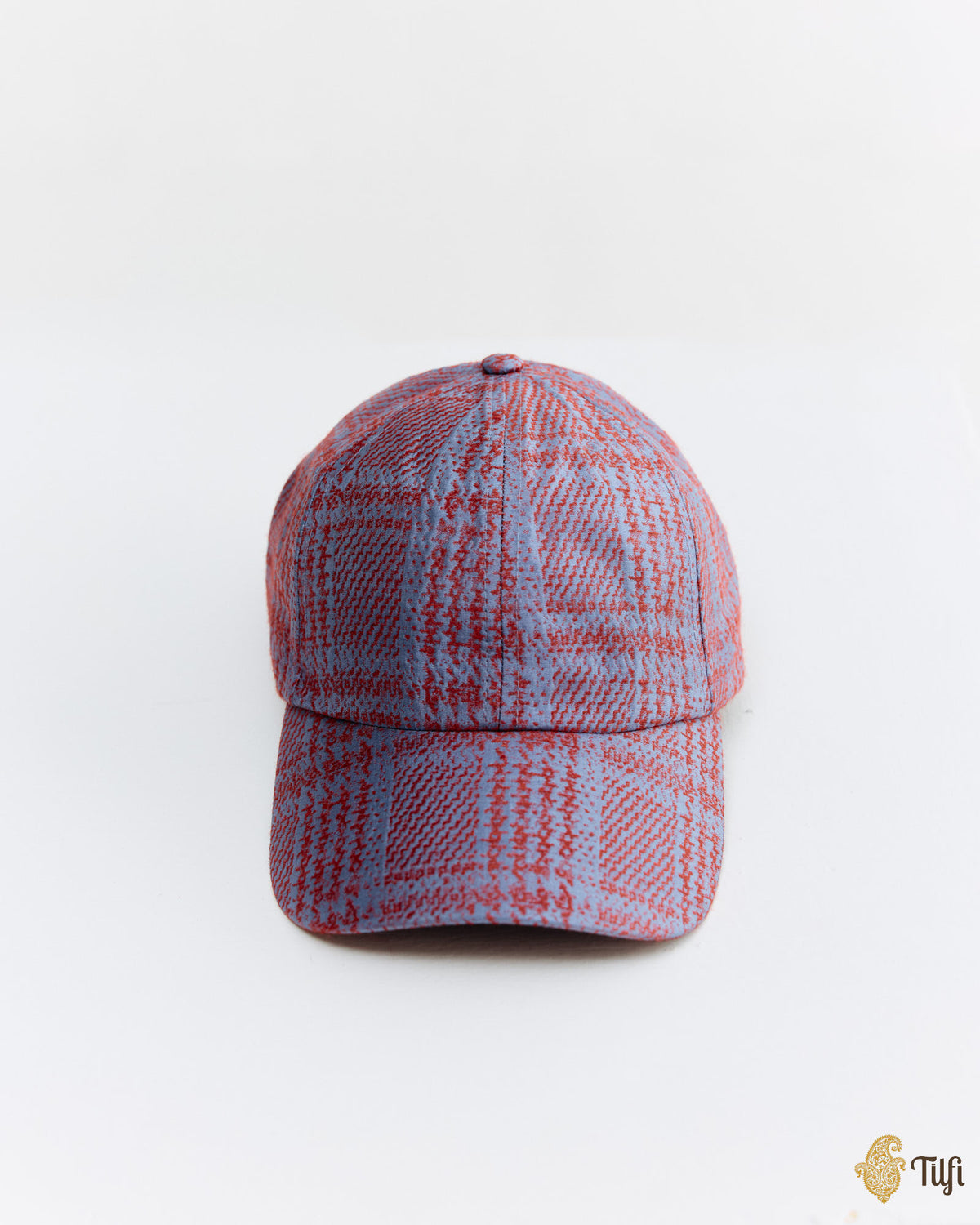 Pure Handwoven Silk Plaid Patterned Cap