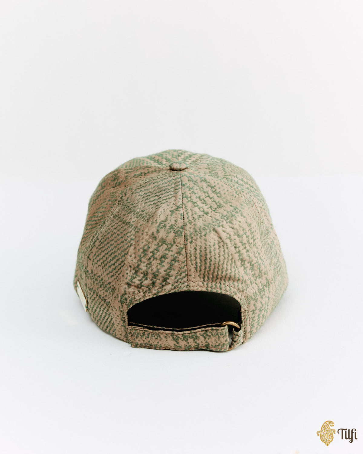 Pure Handwoven Silk Plaid Patterned Cap