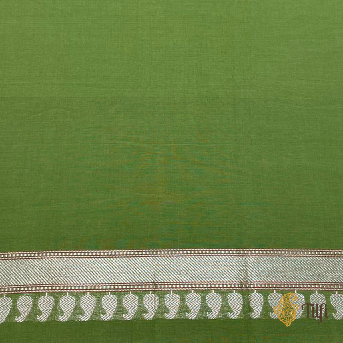 Pre-Order: Green Pure Cotton Banarasi Kadhua Handloom Saree