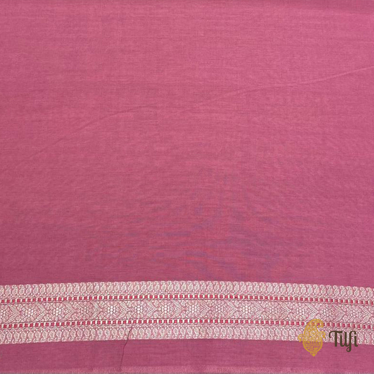 Pre-Order: Gajri Pink Pure Cotton Banarasi Kadhua Handloom Saree