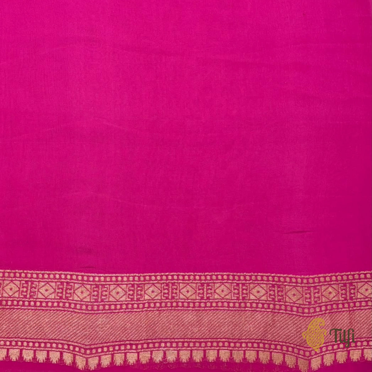 'Nitya' Brown Grey Pure Khaddi Georgette Banarasi Handloom Saree