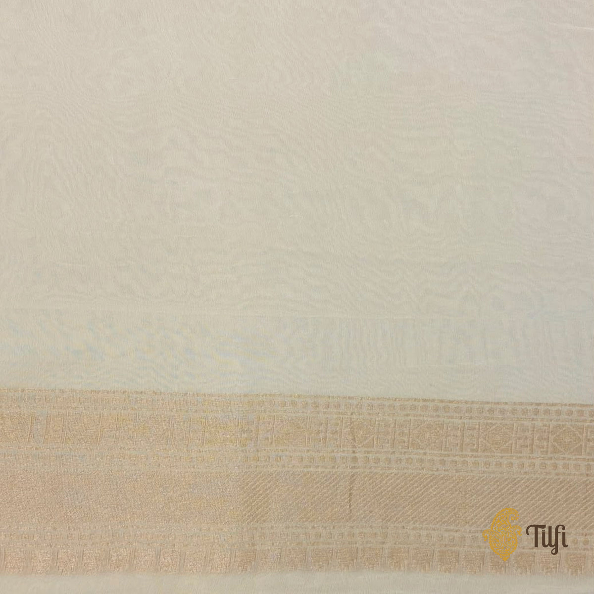 'Nitya' Yellow Pure Khaddi Georgette Banarasi Handloom Saree