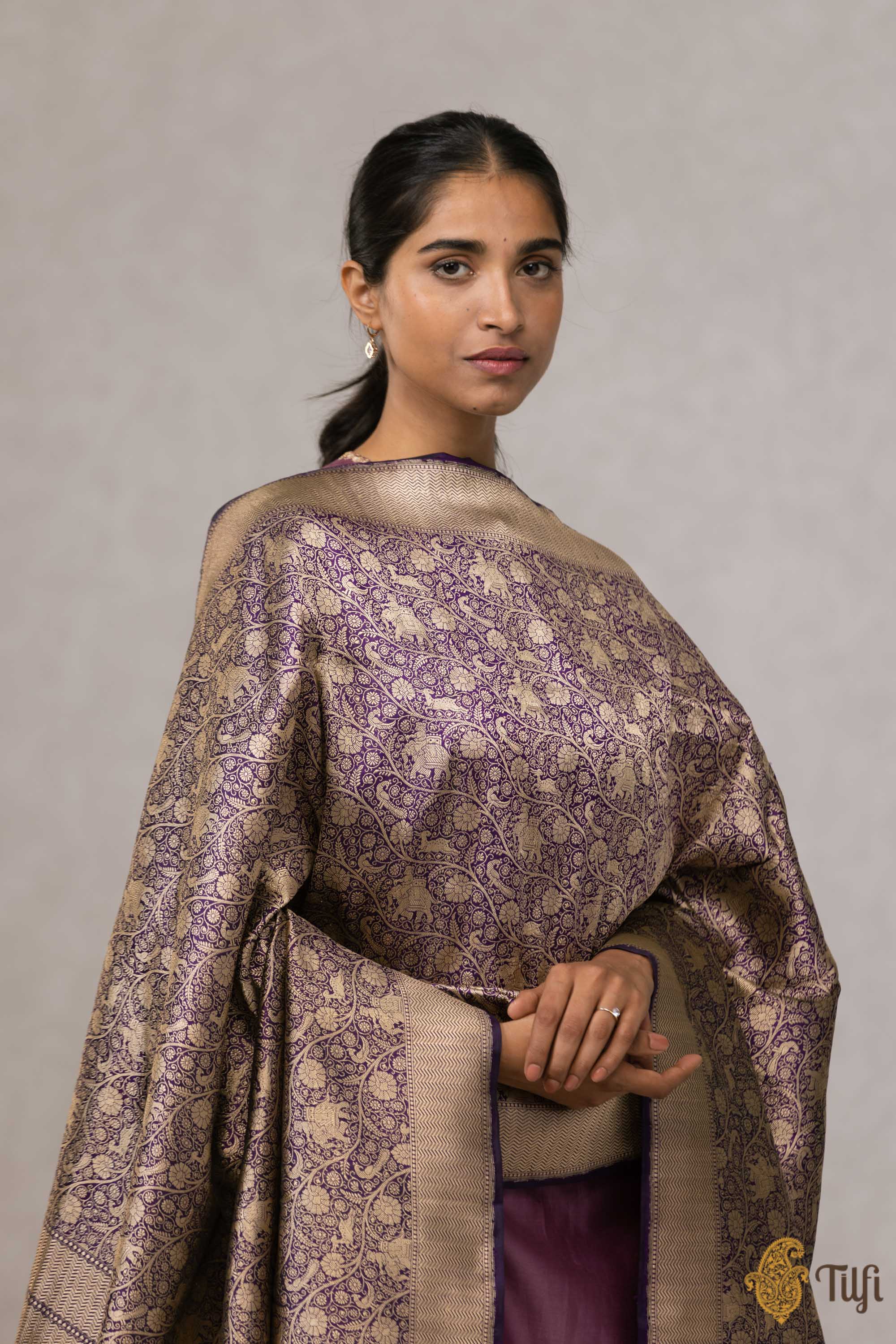 Beautiful Banarasi Saree Blouse designs by Tilfi