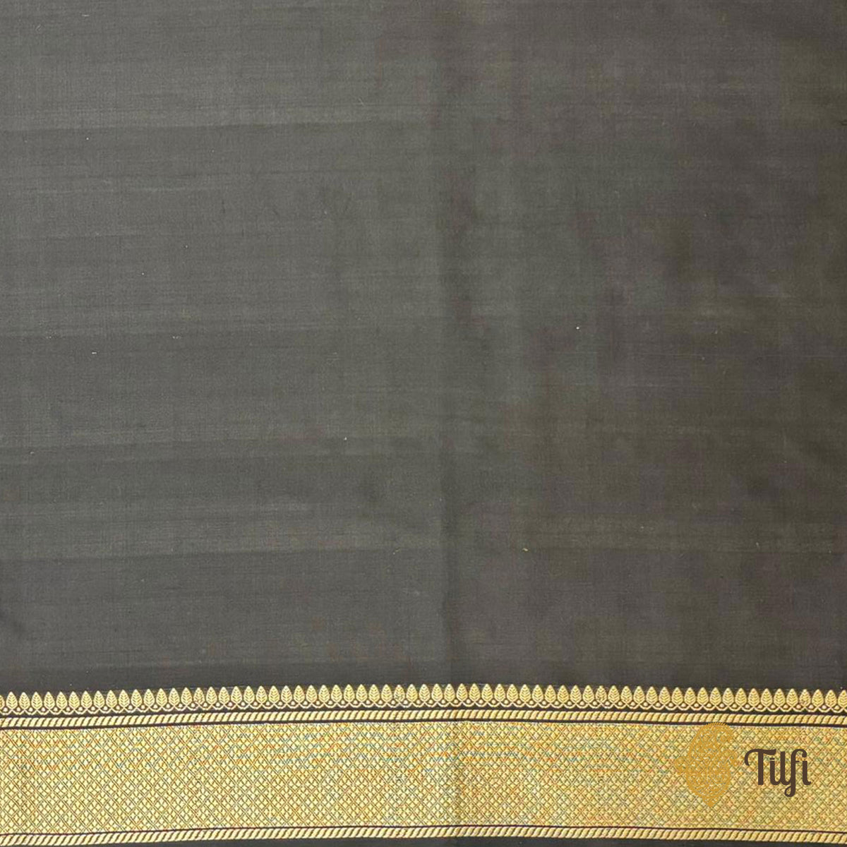'Vedika' Black Pure Katan Silk Banarasi Handloom Saree