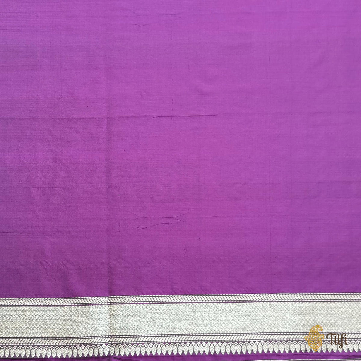 'Vedika' Purple Pure Katan Silk Banarasi Handloom Saree