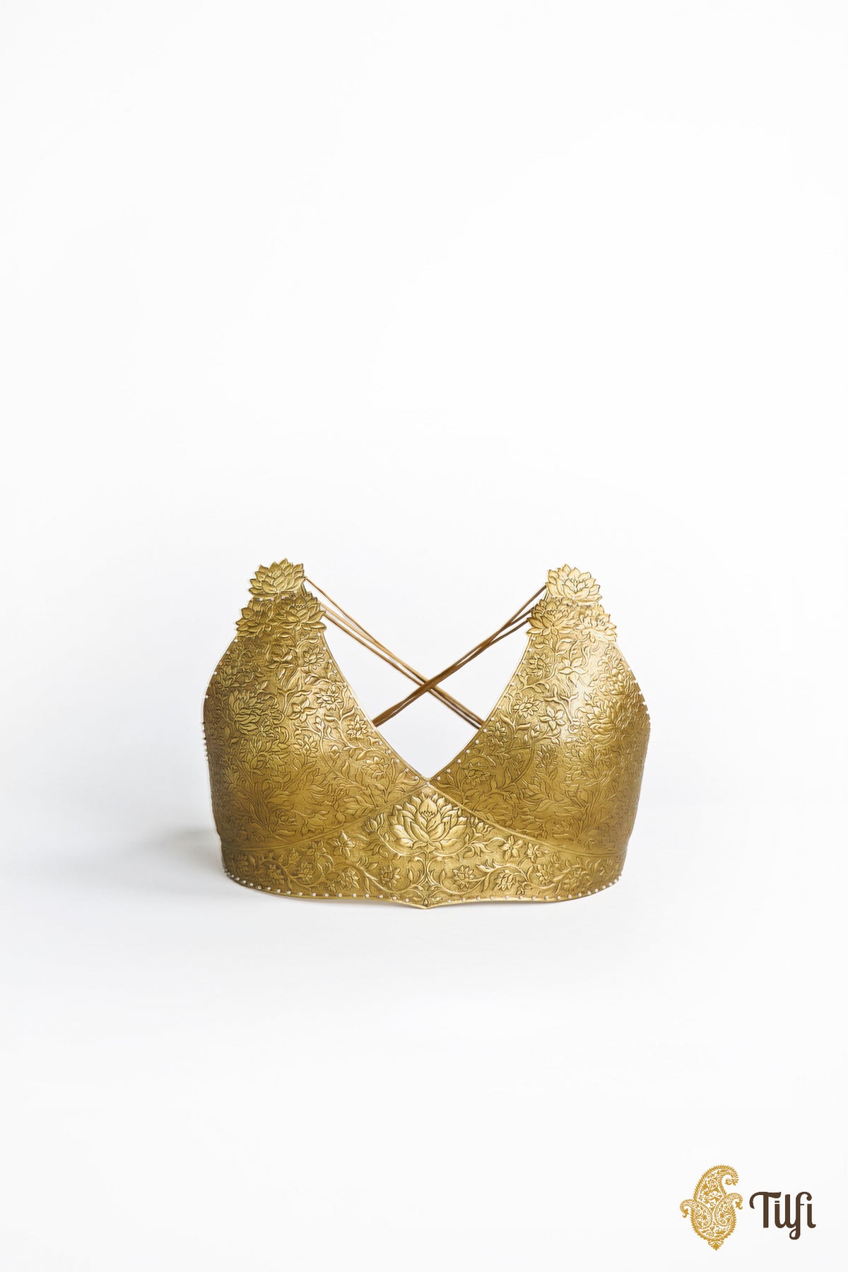 Limited Edition: 'Devangana' Brass Metal Repousse Wearable Bodice