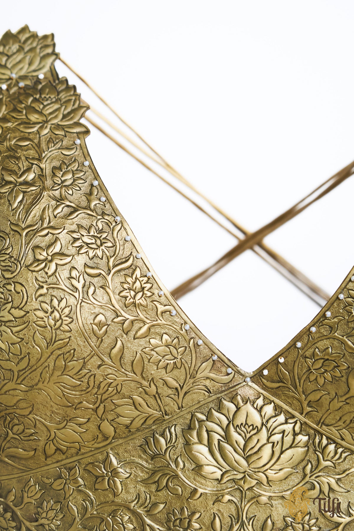 Limited Edition: 'Devangana' Brass Metal Repousse Wearable Bodice