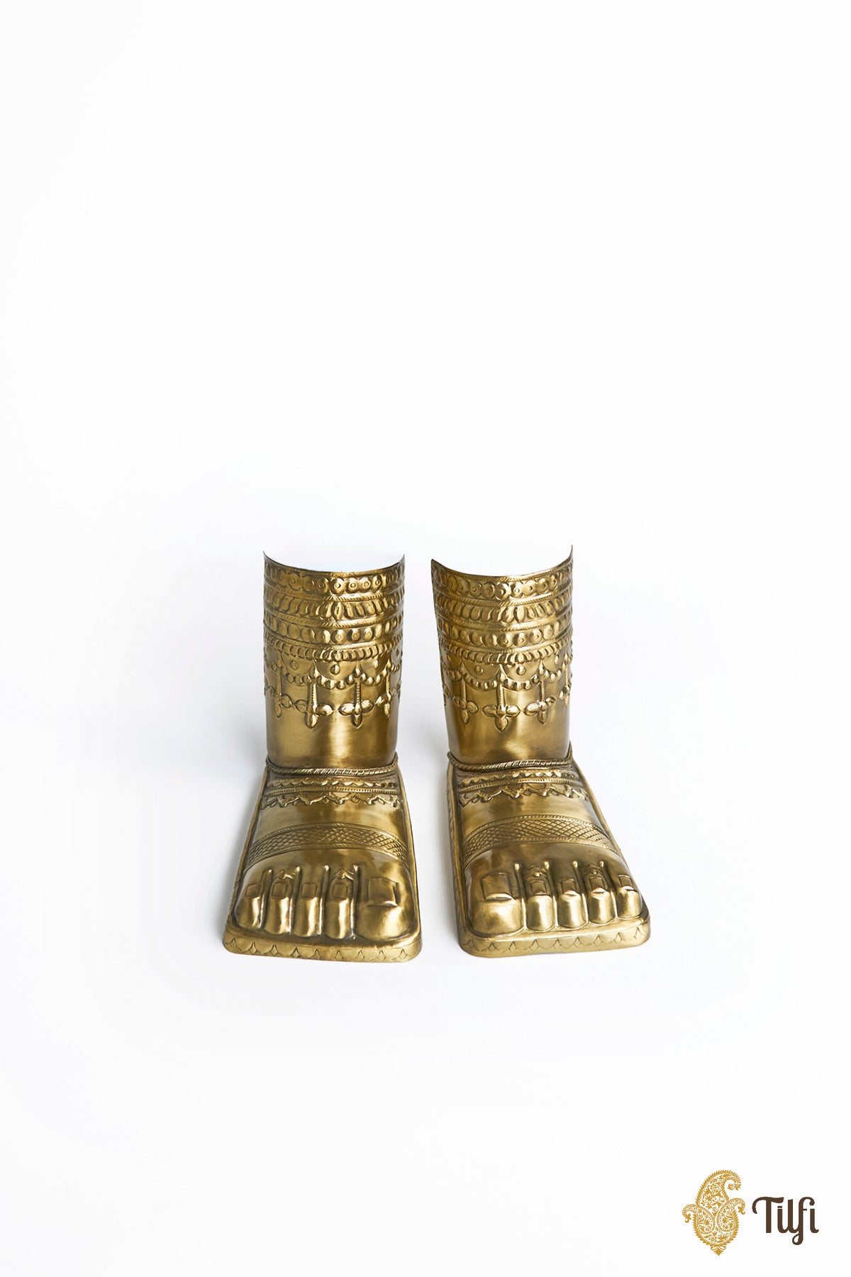 'Charan' Brass Metal Repousse Sculpture