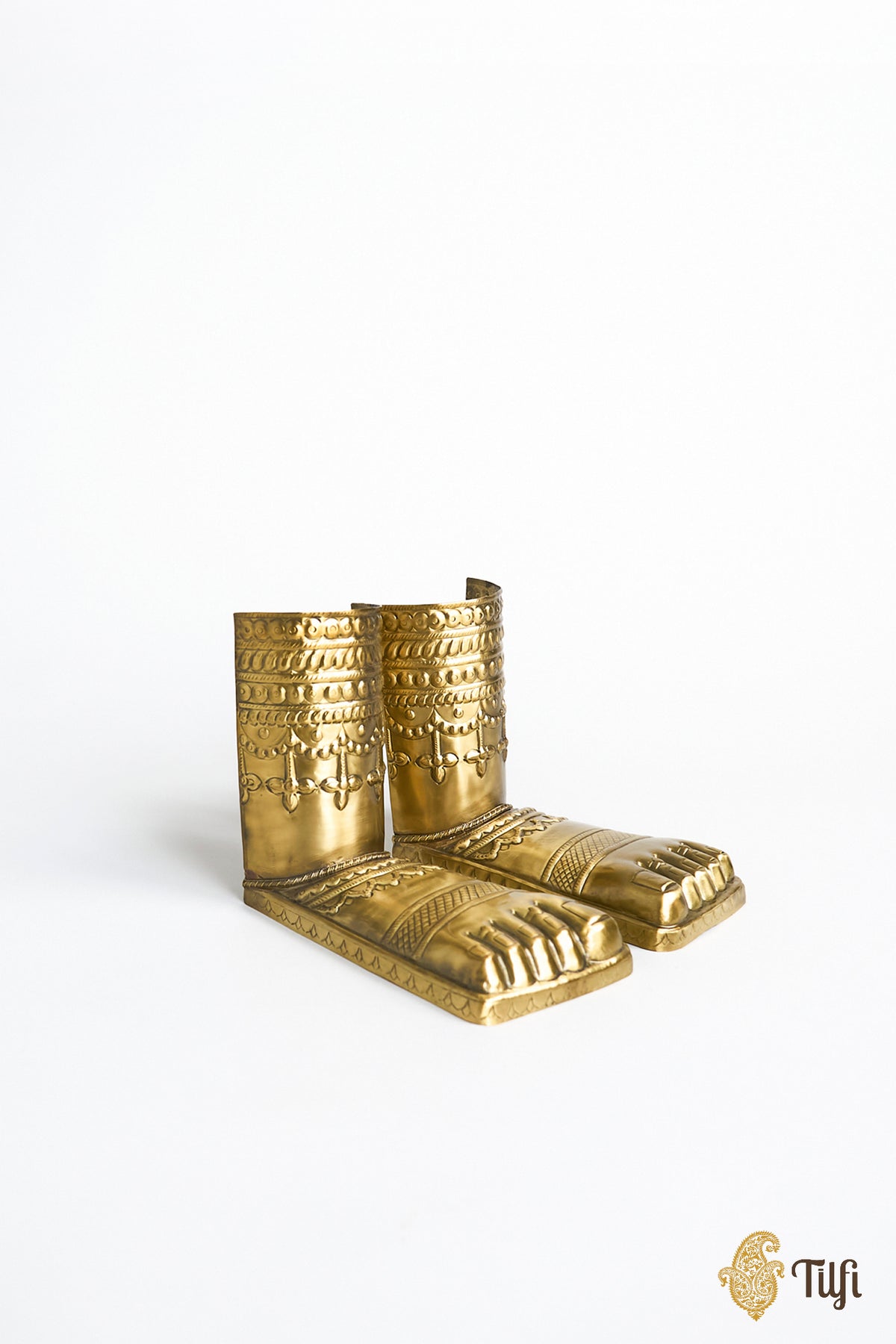 'Charan' Brass Metal Repousse Sculpture