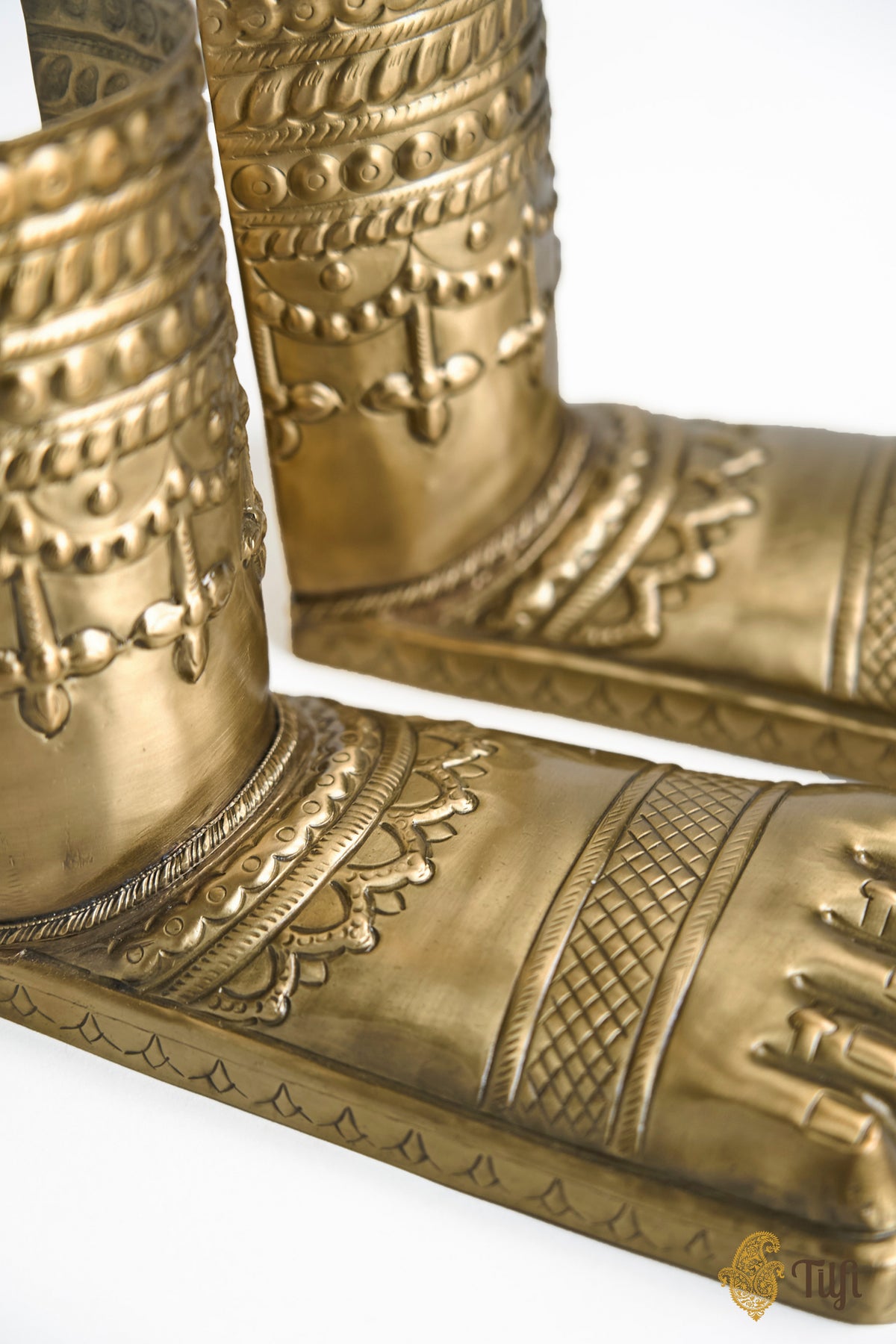 'Charan' Brass Metal Repousse Sculpture