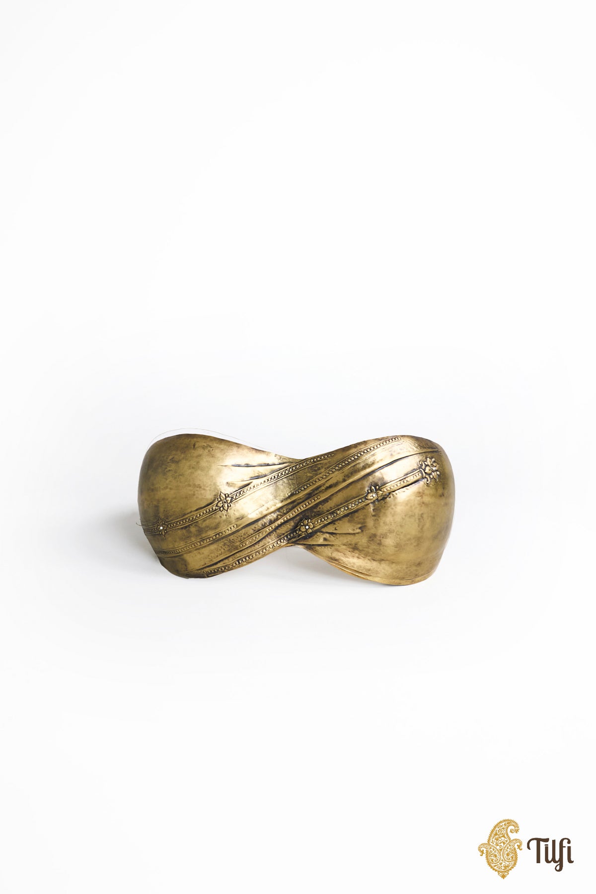 'Shakuntala' Brass Metal Repoussé Wearable Bustier
