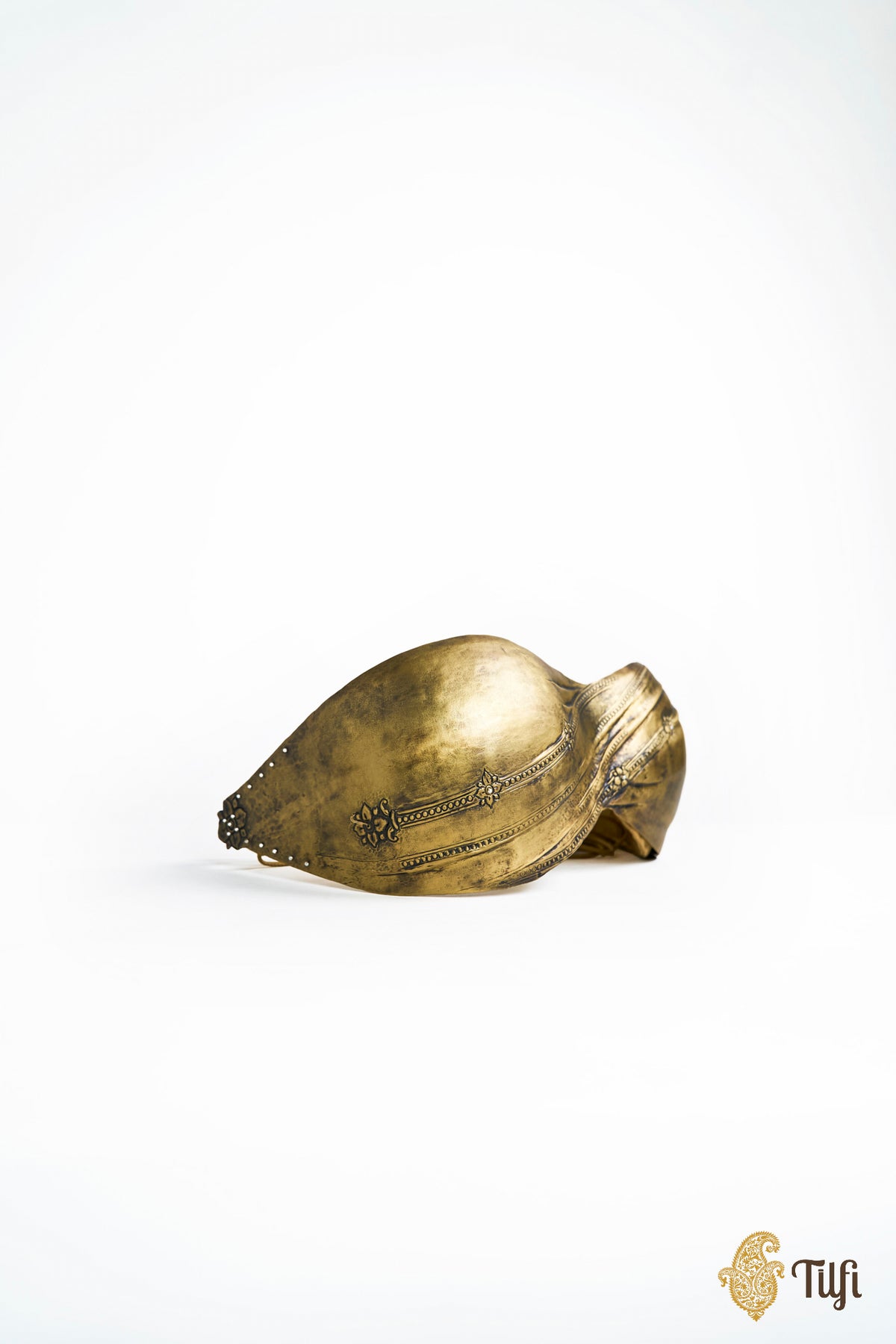 'Shakuntala' Brass Metal Repoussé Wearable Bustier