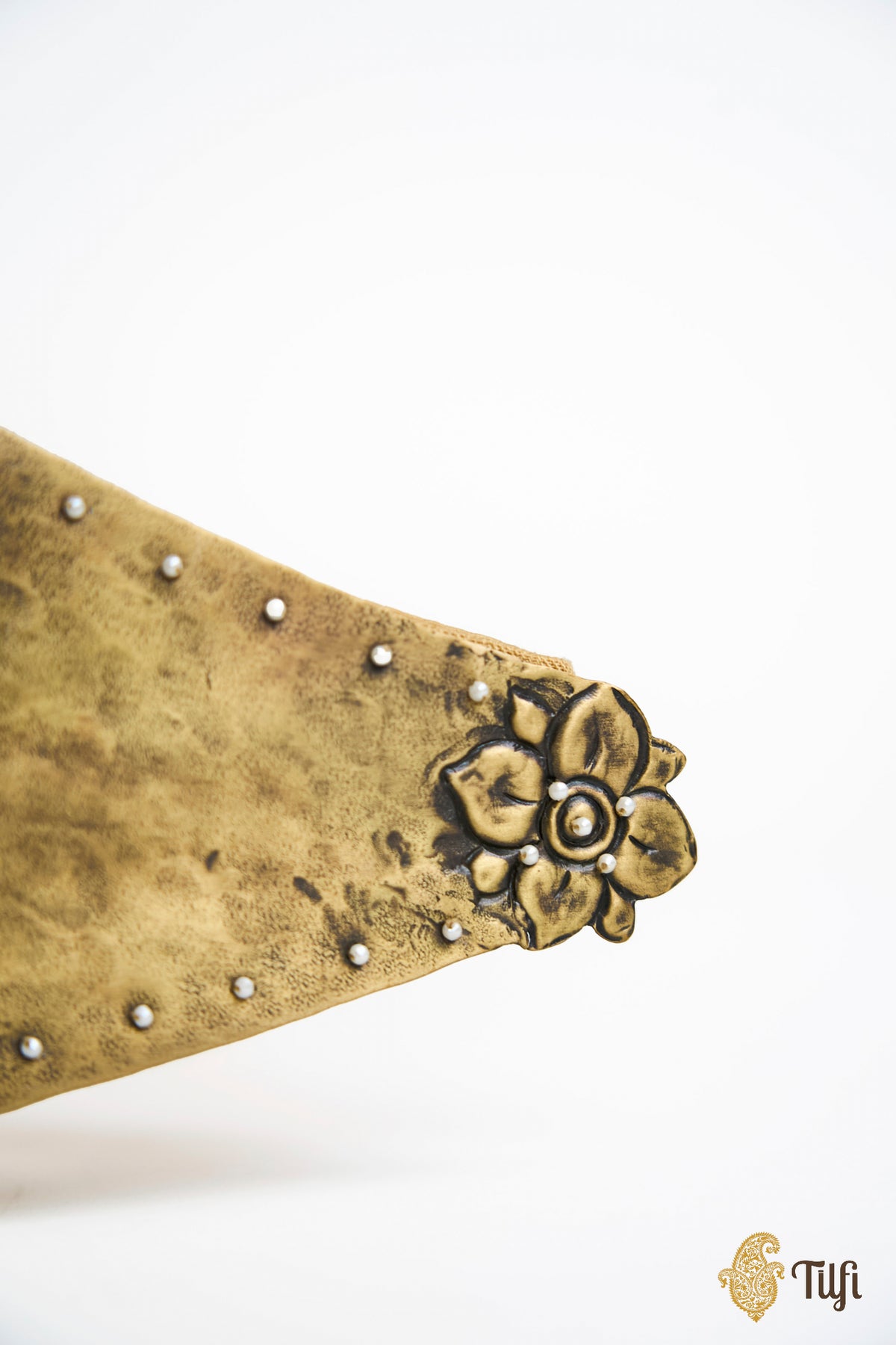 'Shakuntala' Brass Metal Repoussé Wearable Bustier