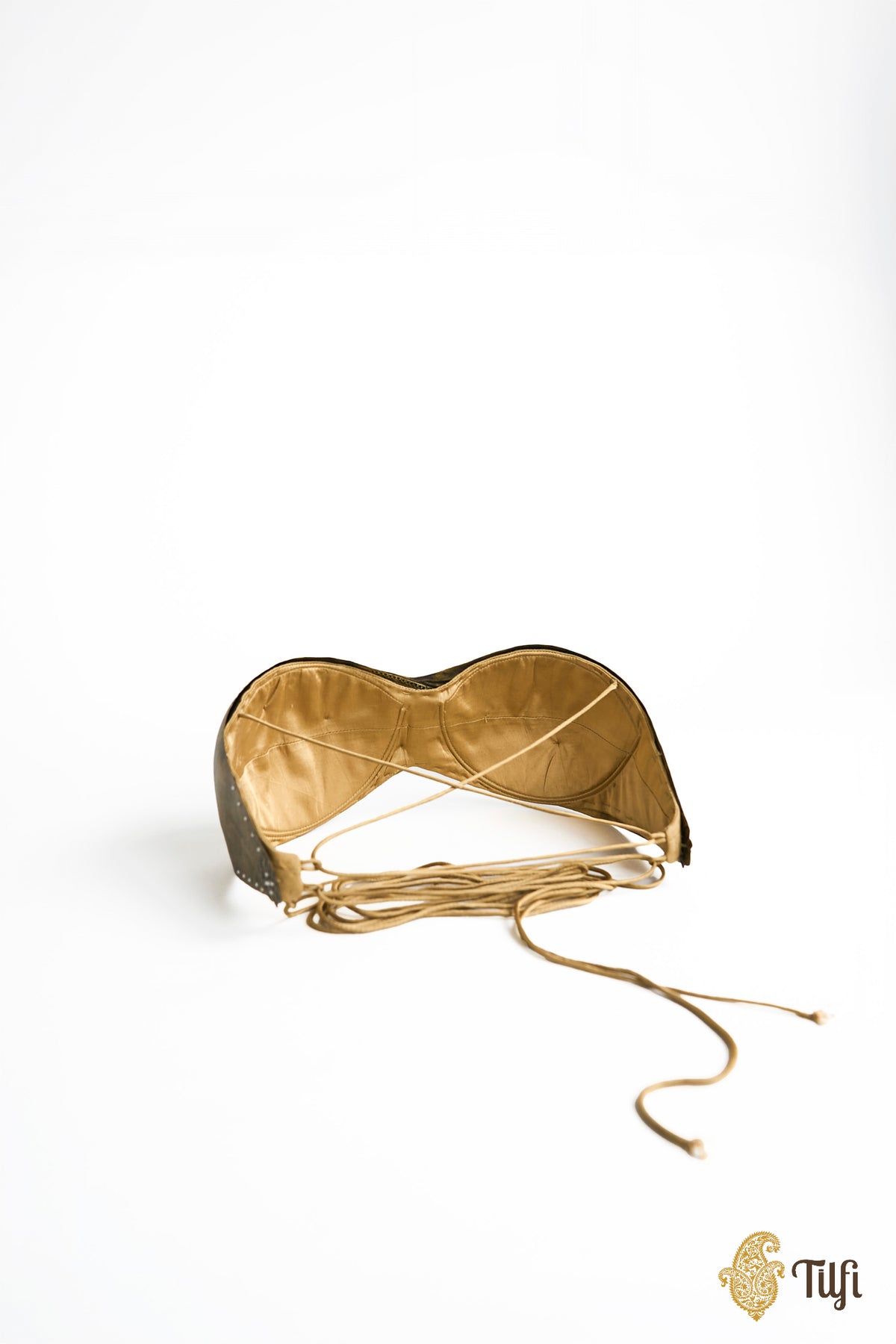 'Shakuntala' Brass Metal Repoussé Wearable Bustier