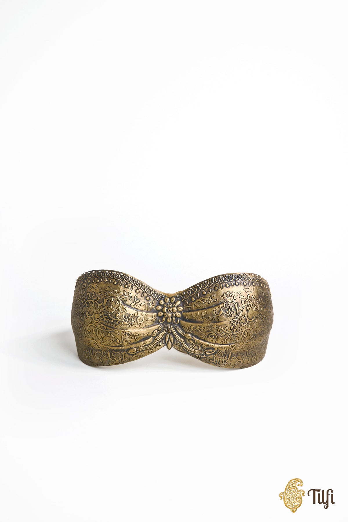 'Menaka' Brass Metal Repoussé Wearable Bustier