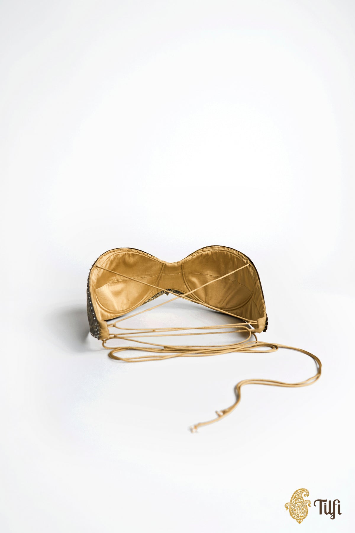 'Menaka' Brass Metal Repoussé Wearable Bustier