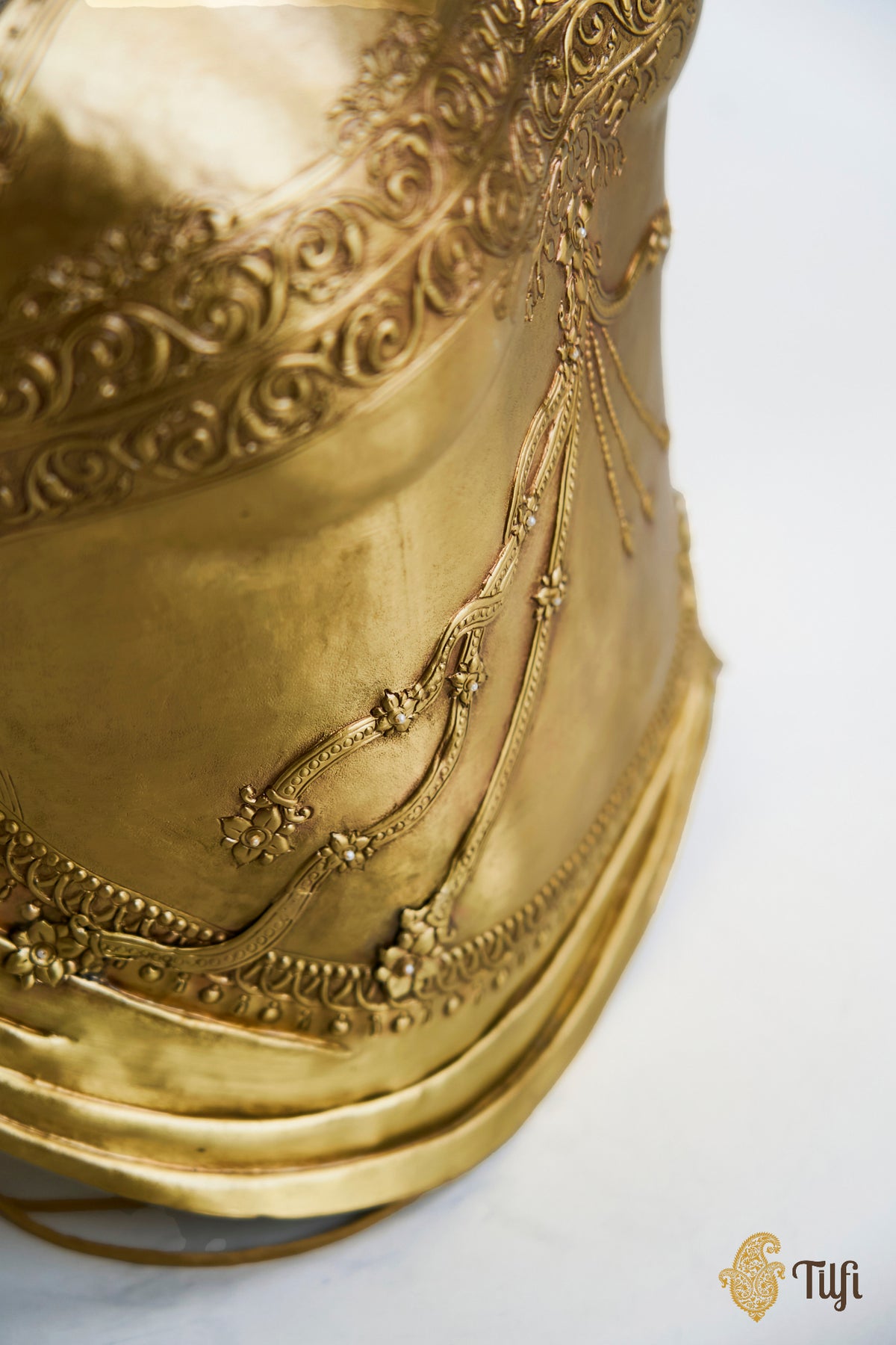 Limited Edition: 'Hemangini' Brass Metal Repoussé Corset