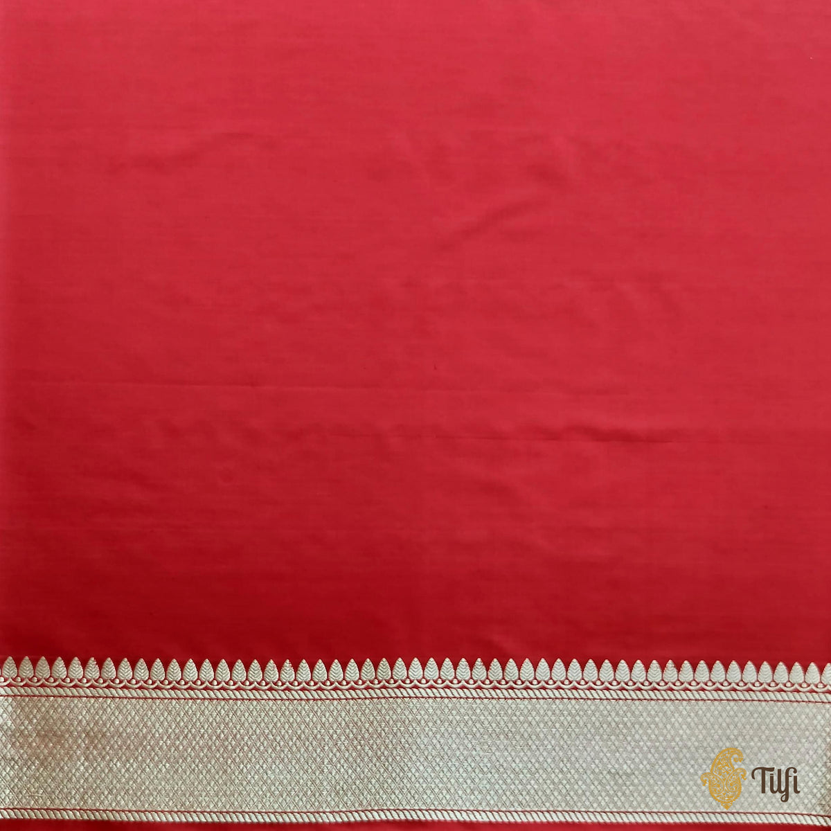 Red Pure Katan Silk Banarasi Handloom Saree