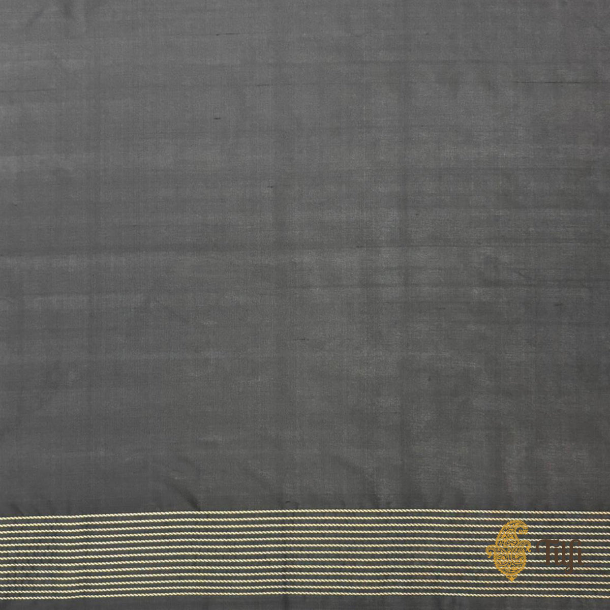 Black Pure Katan Silk Banarasi Handloom Saree