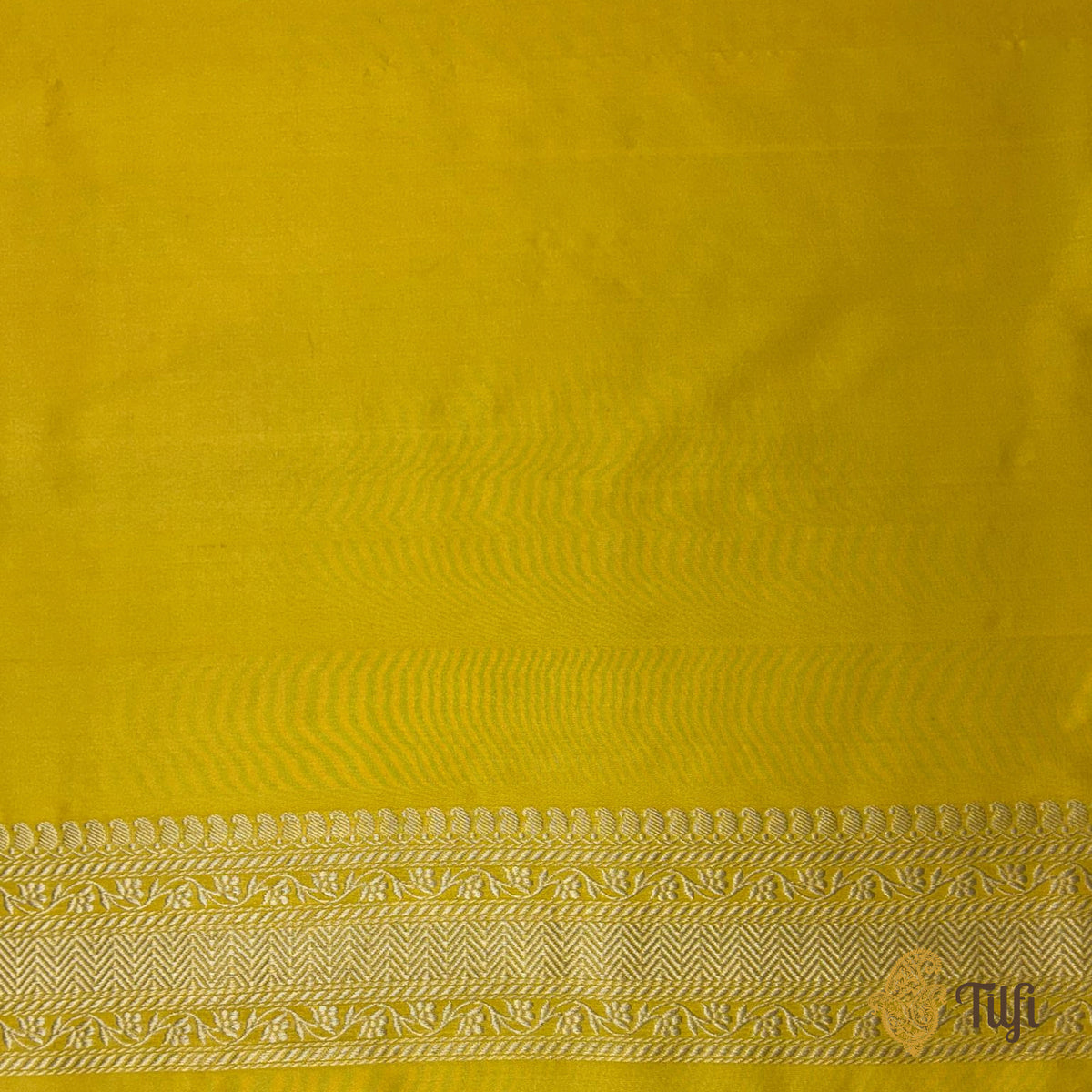 'Suvarna' Yellow Pure Katan Silk Banarasi Handloom Saree