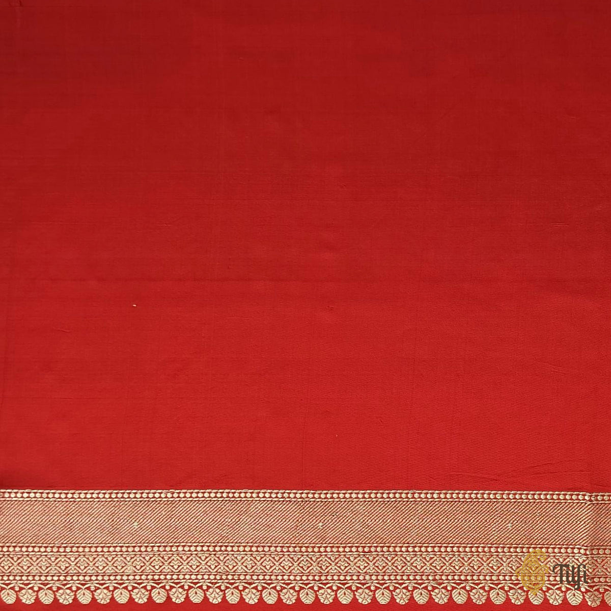 Red Pure Katan Silk Banarasi Handloom Saree
