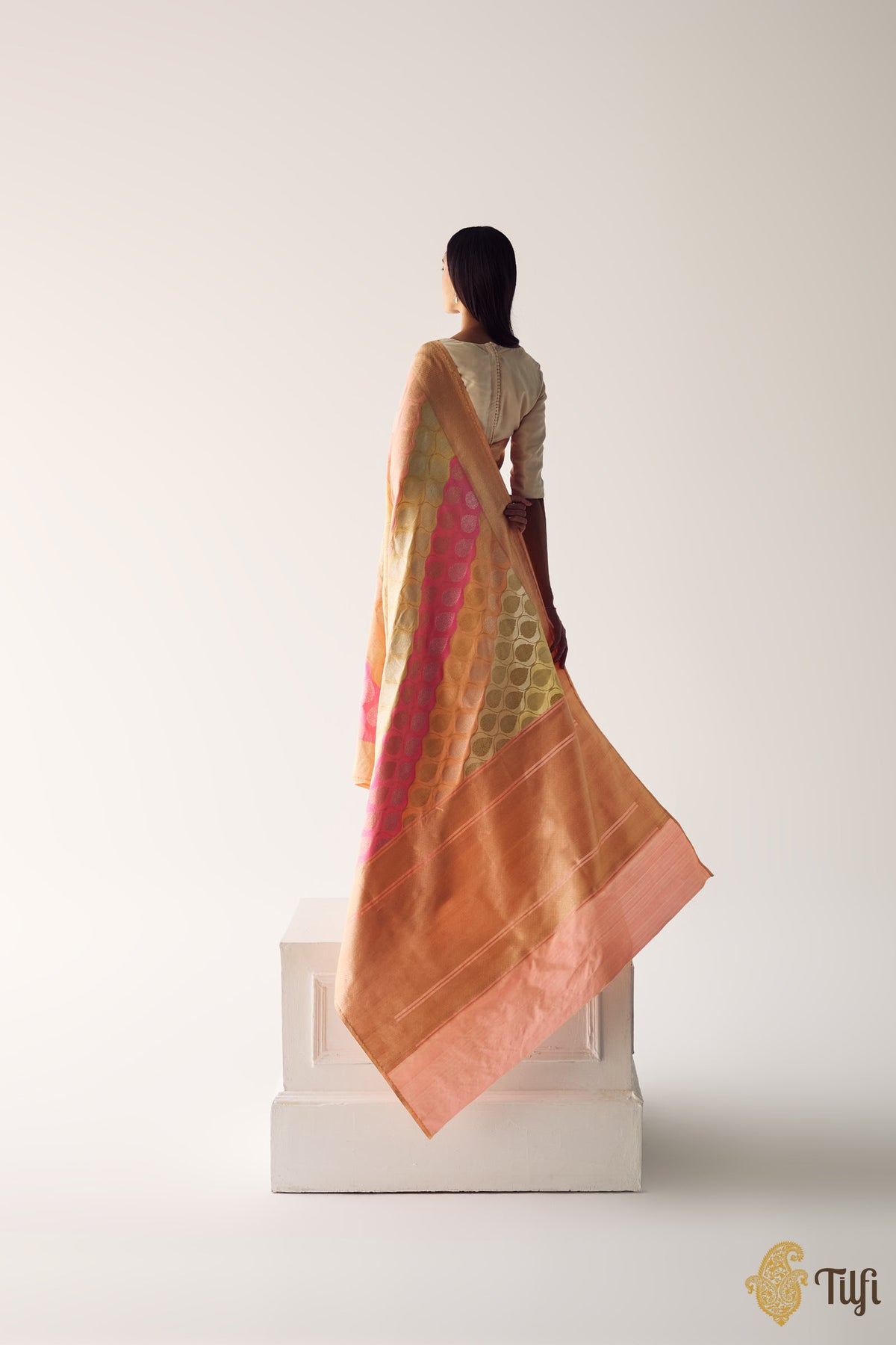 Pre-Order : Rangkat Pure Katan Silk Real Zari Banarasi Handloom Saree