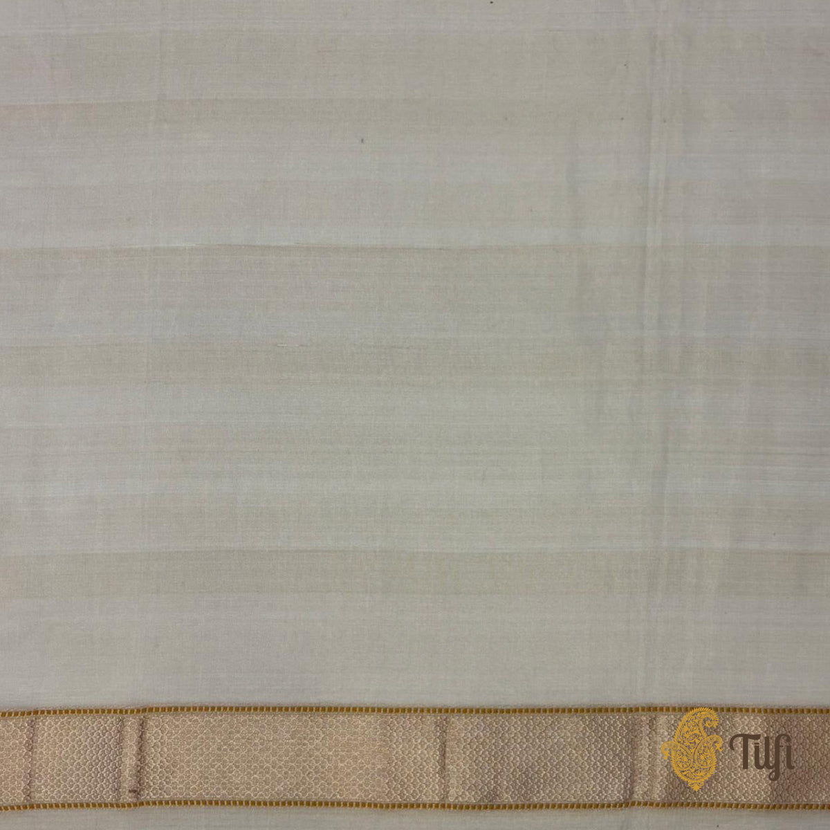 Beige-Gold Pure Cotton Tissue Banarasi Handloom Saree