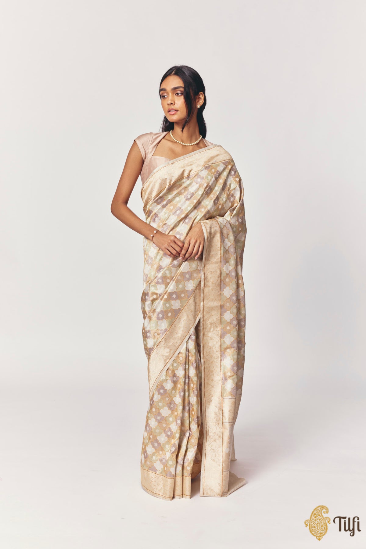 Limited Edition: 'Nazaara' Pure Katan Silk Tissue Real Zari Rangkat Banarasi Handloom Saree