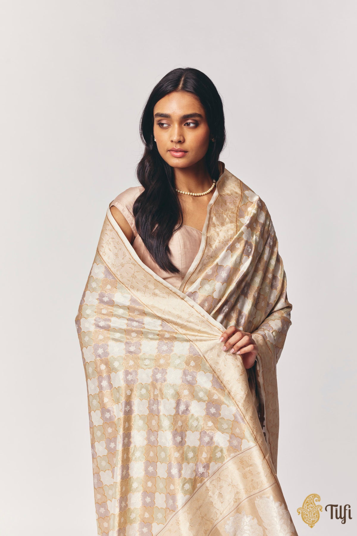 Limited Edition: 'Nazaara' Pure Katan Silk Tissue Real Zari Rangkat Banarasi Handloom Saree