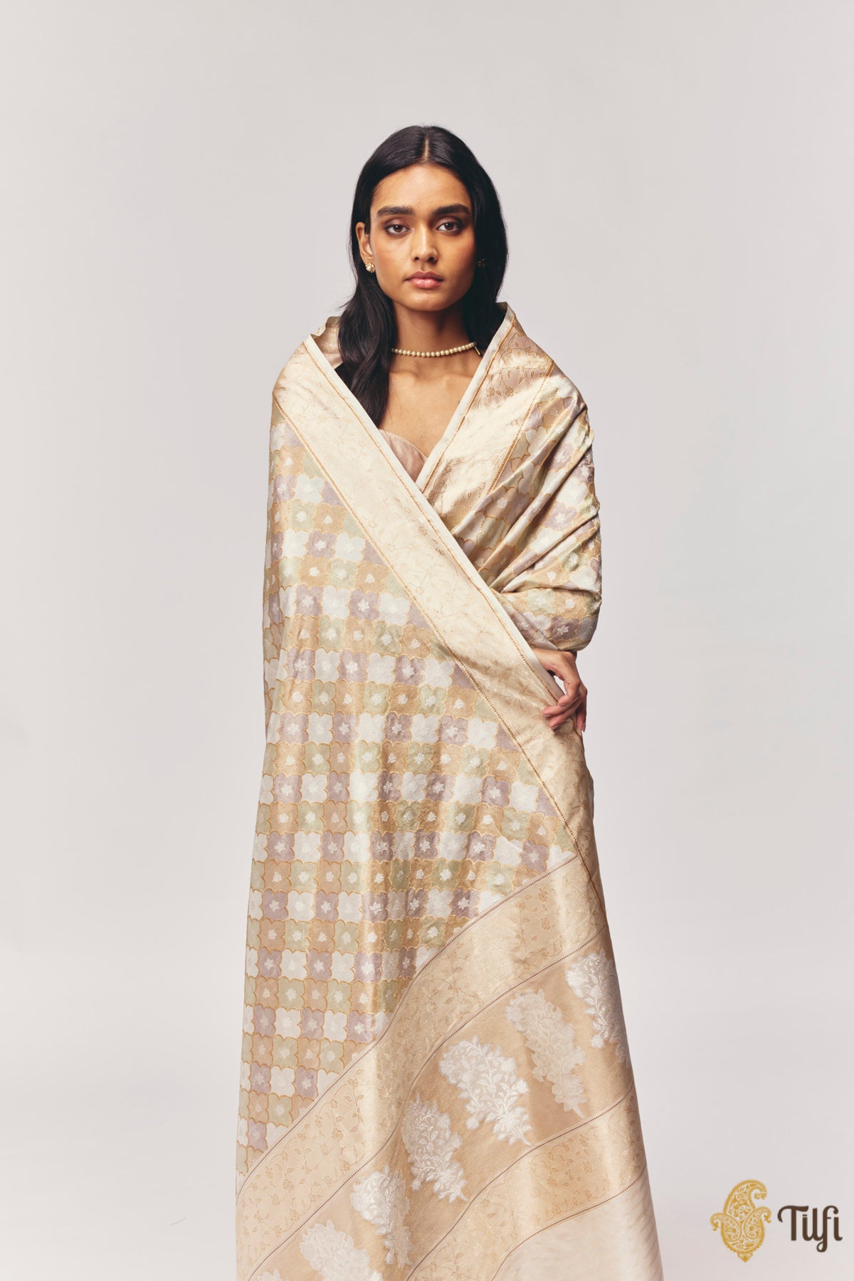 Limited Edition: 'Nazaara' Pure Katan Silk Tissue Real Zari Rangkat Banarasi Handloom Saree