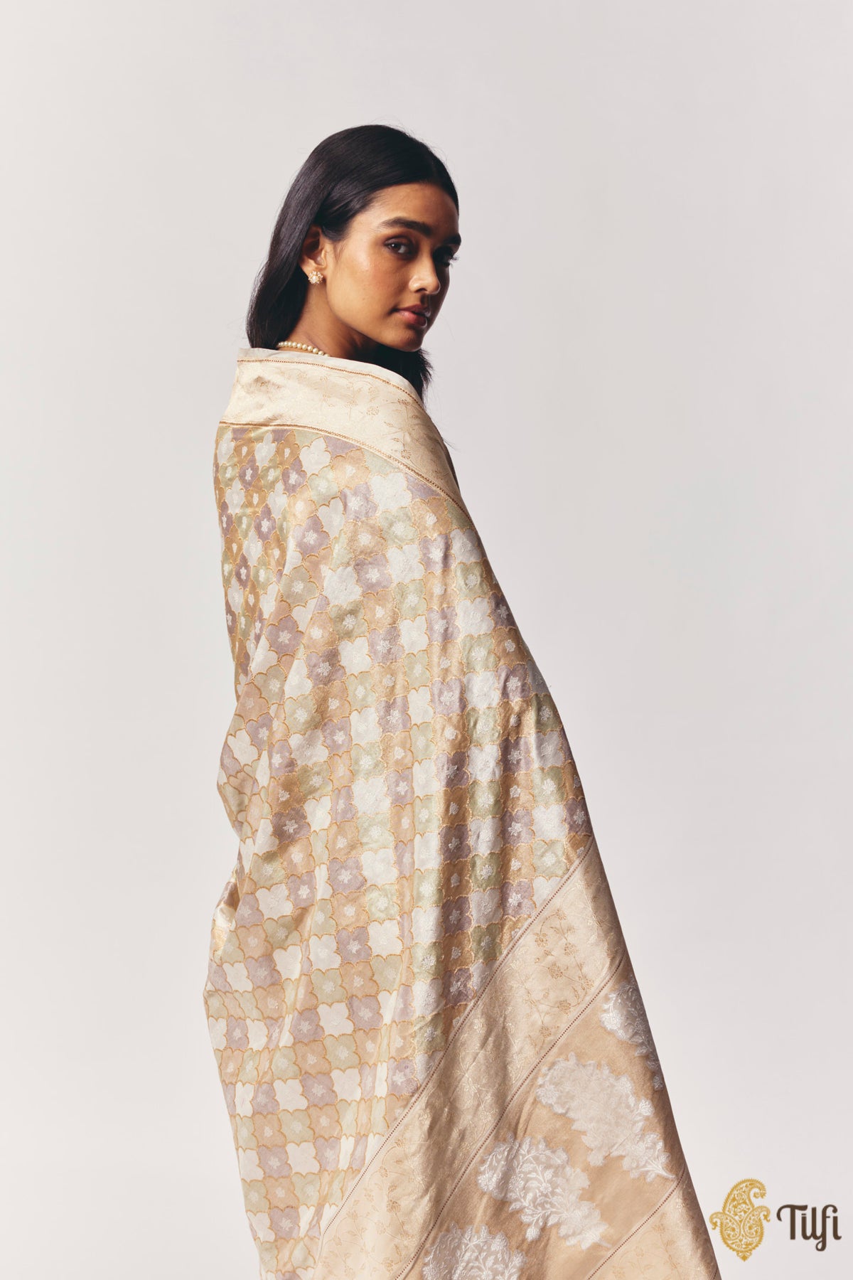 Limited Edition: 'Nazaara' Pure Katan Silk Tissue Real Zari Rangkat Banarasi Handloom Saree