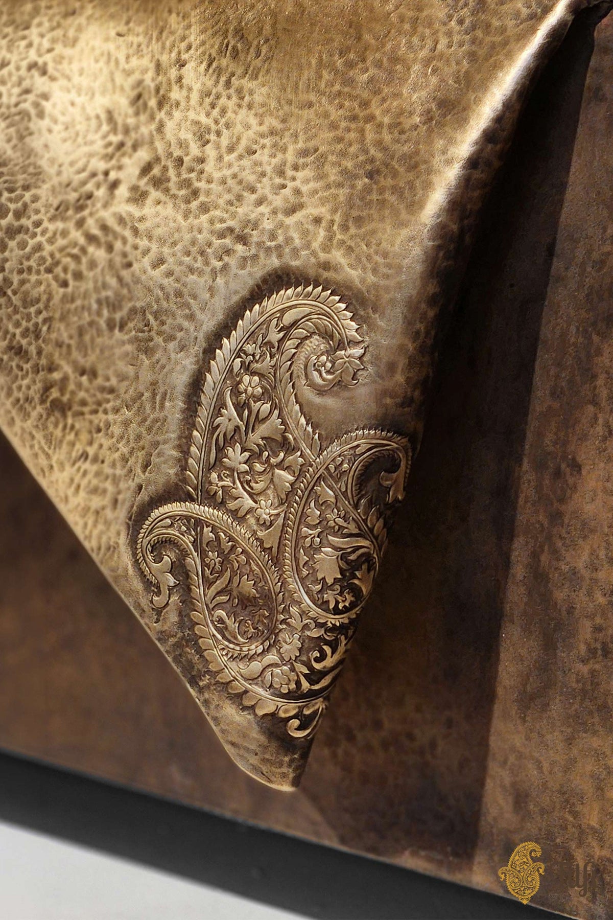 'Paisley' Brass Metal Repoussé Coffee Table
