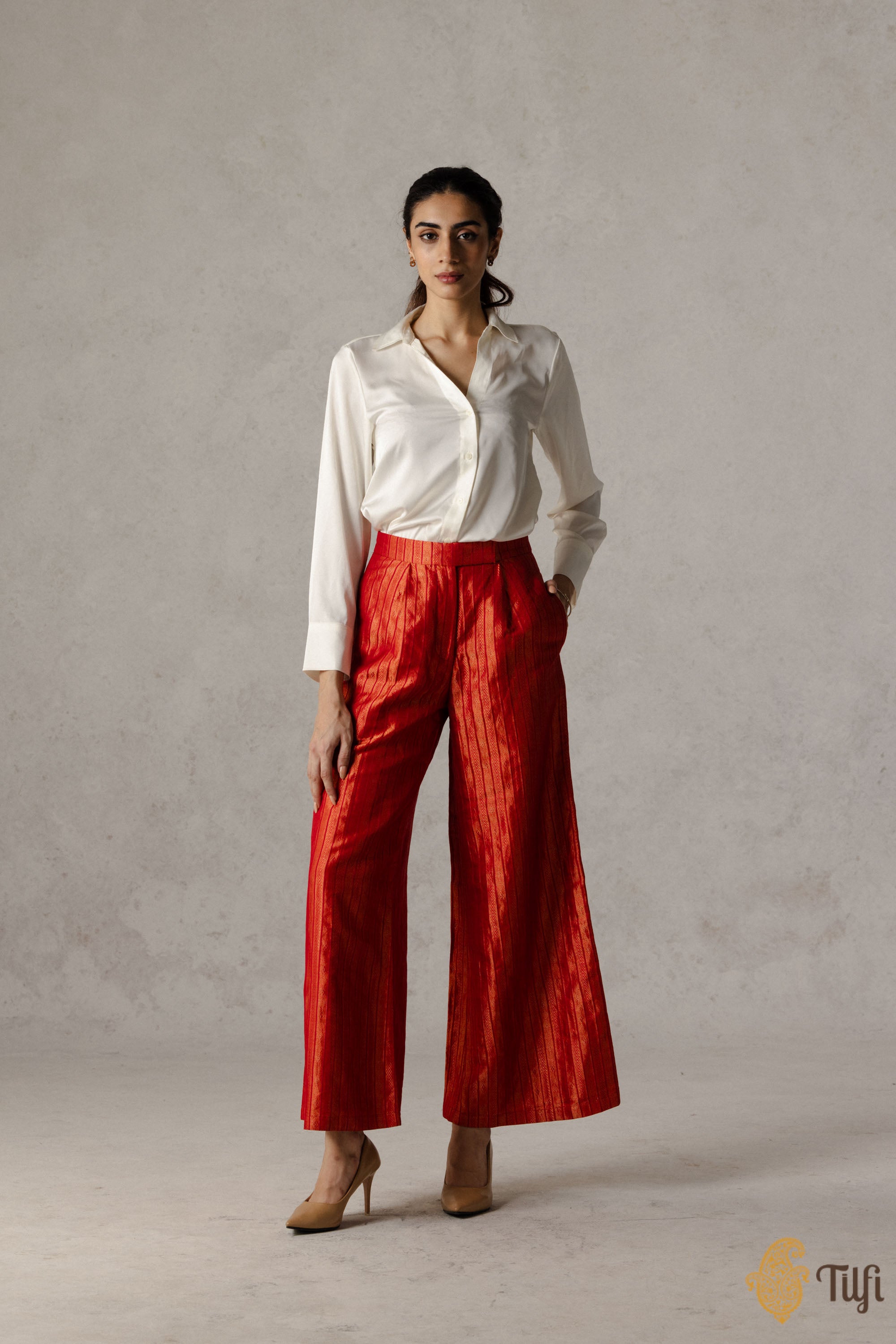 Silk Brocade Pants Avaialble in More Colours Silk Trousers Silk