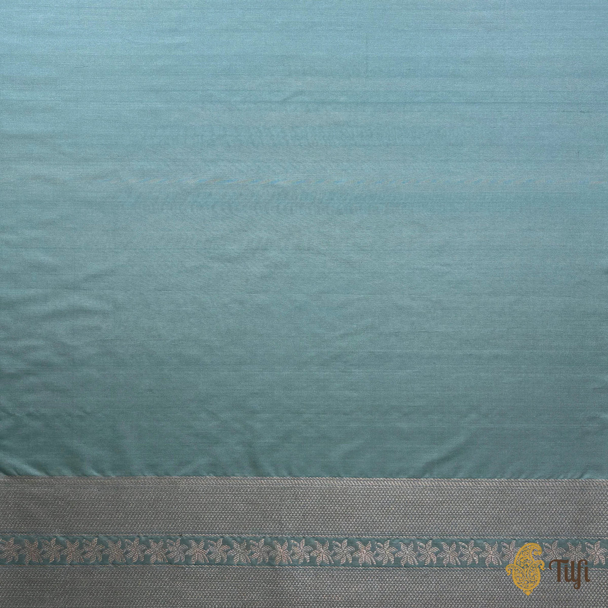 Pre-Order: &#39;Jasmine&#39; Baby Blue Pure Katan Silk Banarasi Handloom Saree