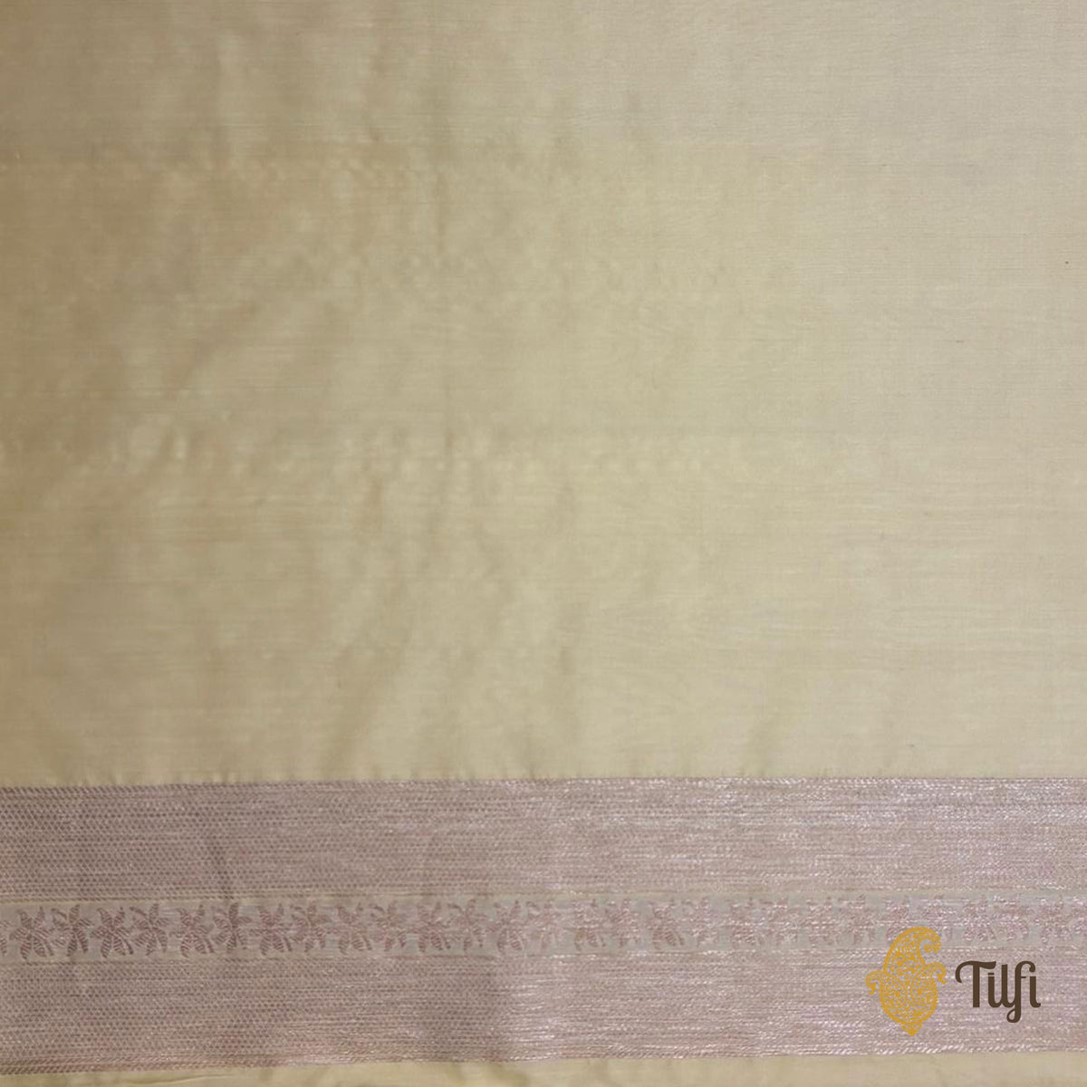 'Jasmine' Pastel Yellow Pure Katan Silk Banarasi Handloom Saree