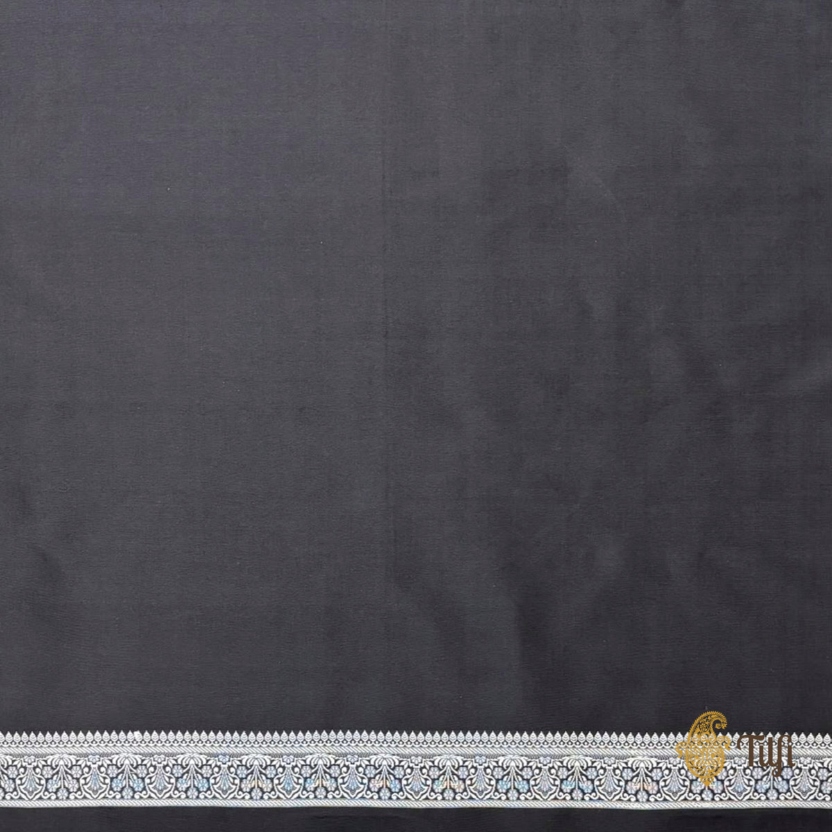 Black Pure Katan Silk Banarasi Handloom Saree