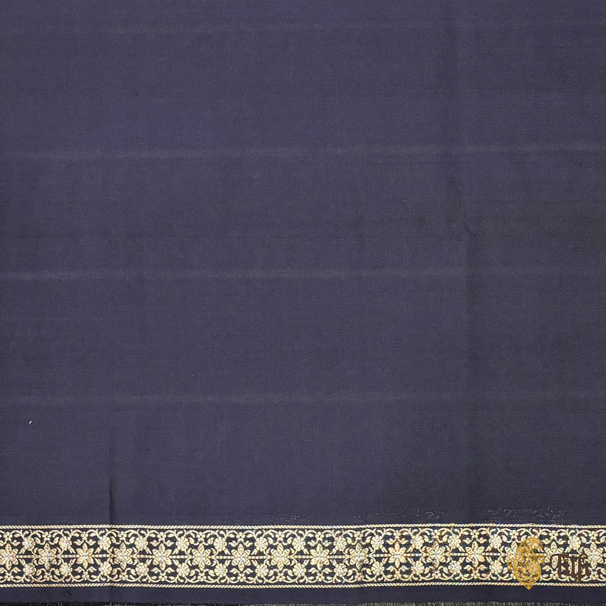 'Alaka' Blue Pure Katan Silk Banarasi Handloom Saree