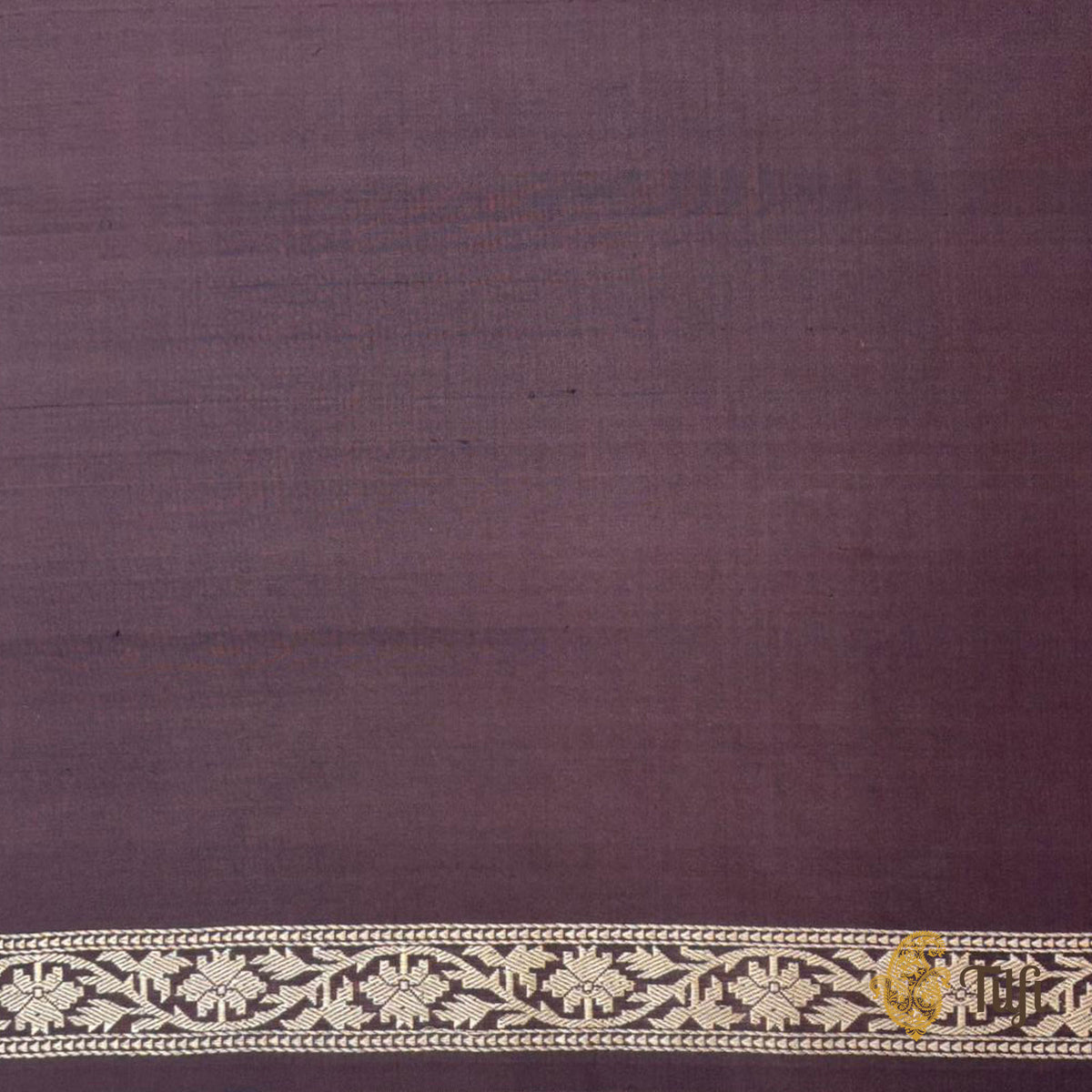 'Tarini' Brown Pure Katan Silk Ektara Banarasi Handloom Saree
