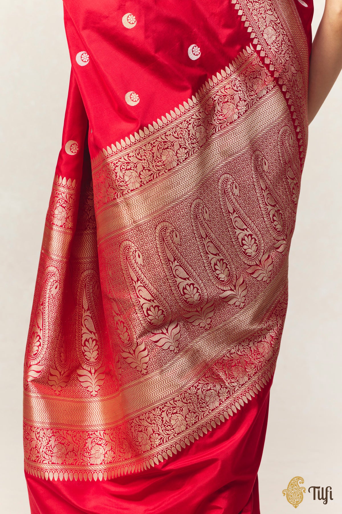 Pre-Order: Maroon Pure Katan Silk Banarasi Handloom Saree