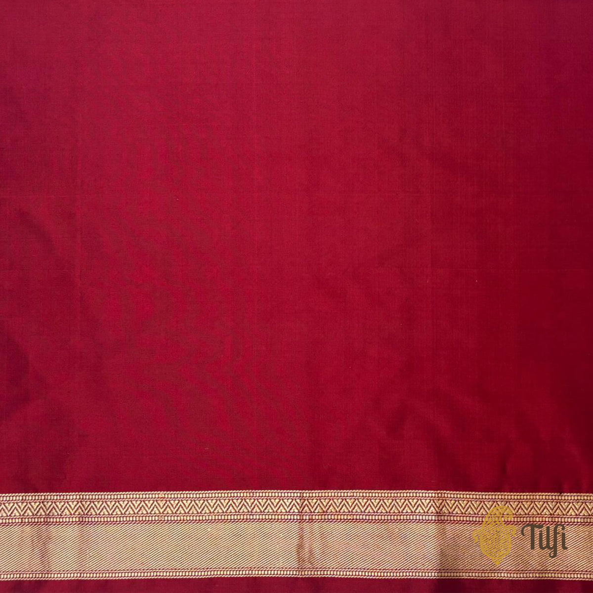 Maroon Pure Katan Silk Banarasi Kadwa Handloom Saree