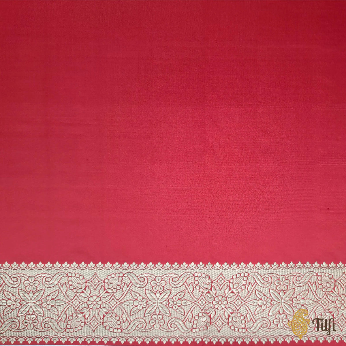 Red Pure Katan Silk Banarasi Handloom Saree