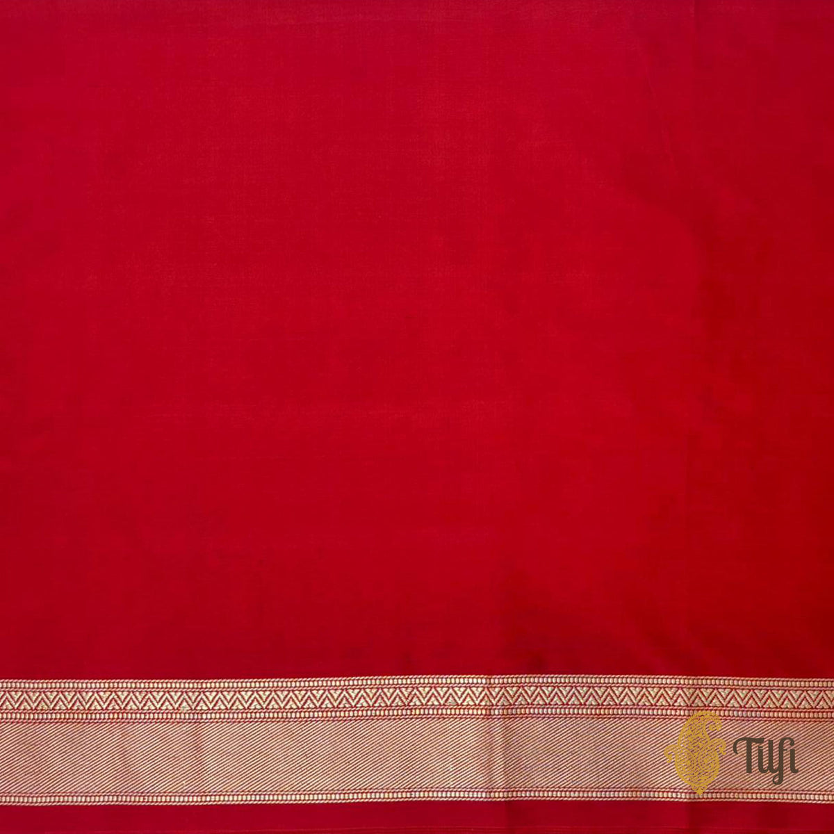 Red Pure Katan Silk Banarasi Kadwa Handloom Saree