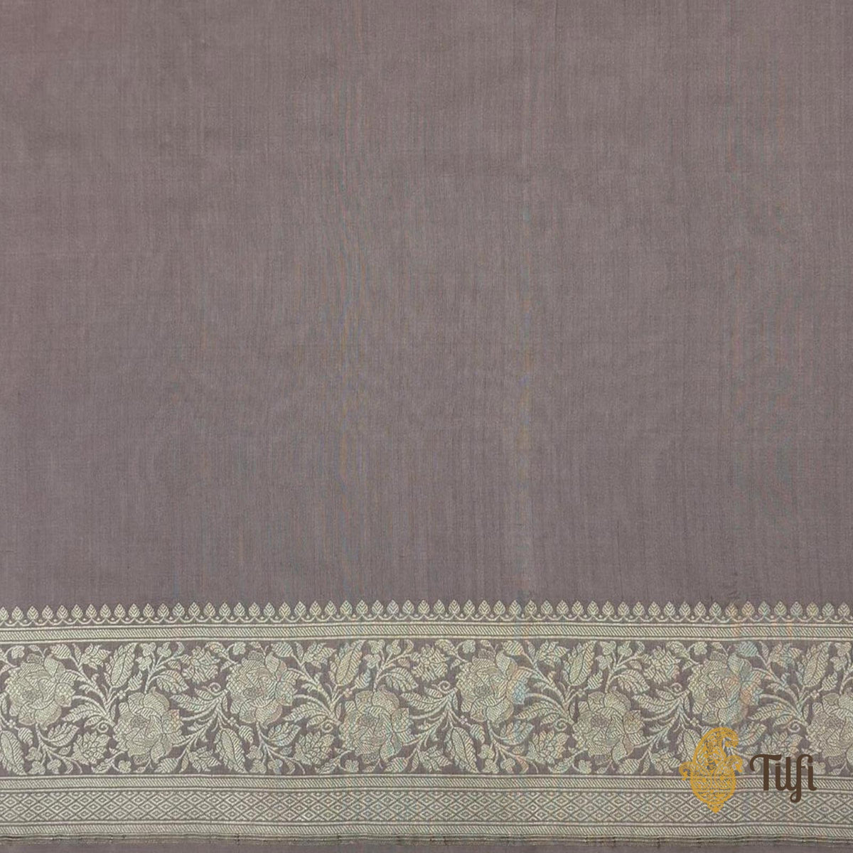 Dusty Mauve Pure Katan Silk Banarasi Handloom Saree